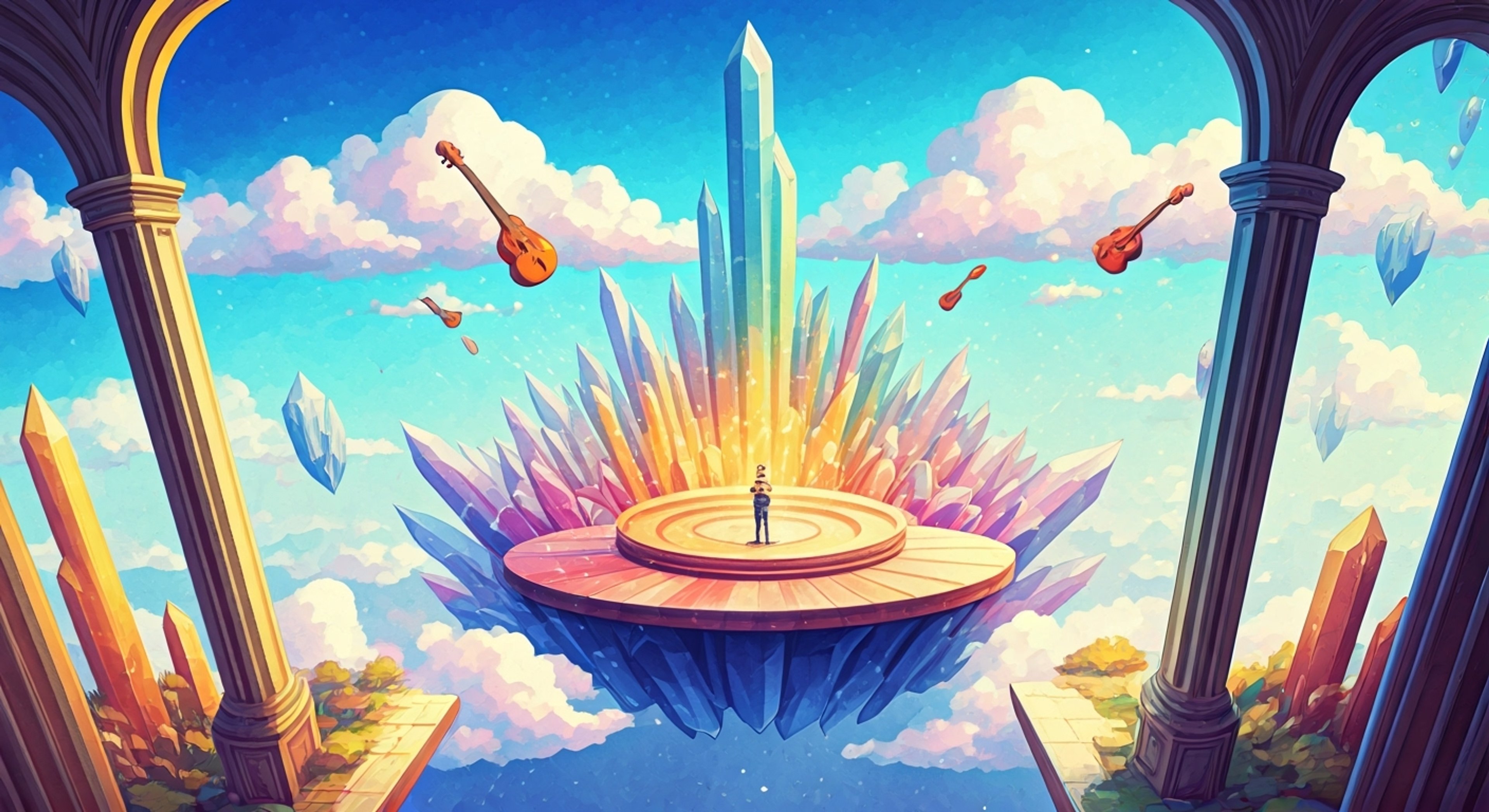 You find yourself transported to Fairy World where Nmusic Phairy is organizing the annual Fairy Music Festival, a grand celebration of magical melodies and enchanted performances. As her special assistant, you help set up magical instruments, coordinate fairy performers, and ensure the festival runs smoothly while dealing with typical fairy world chaos and mishaps. The festival promises to be the biggest magical musical event of the year, bringing together fairies from all corners of the realm.