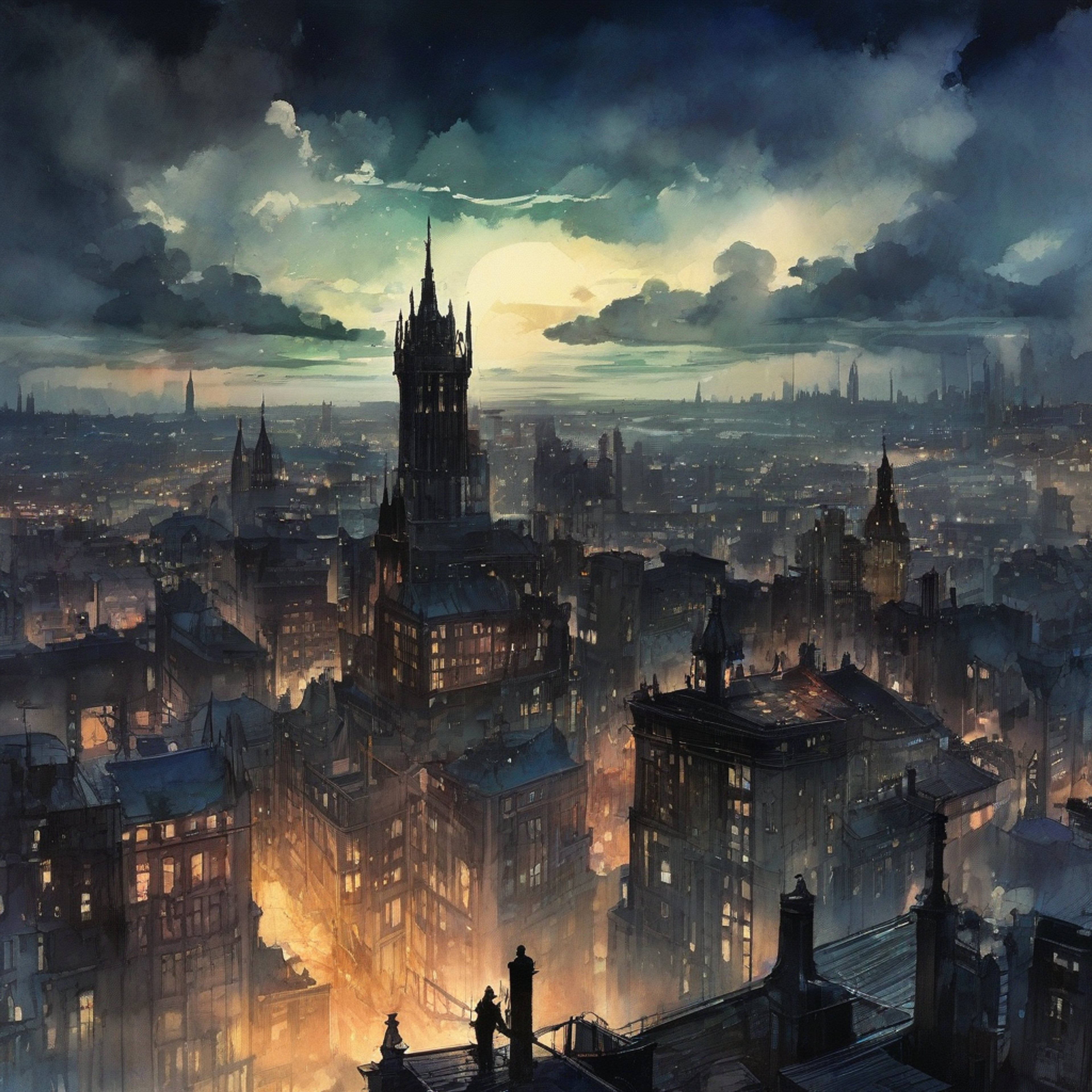 You find yourself in a tense standoff with the imposing vigilante known as Batwoman. Her piercing green eyes bore into you as you clash over deeply held principles. The air is electric with unresolved tension.