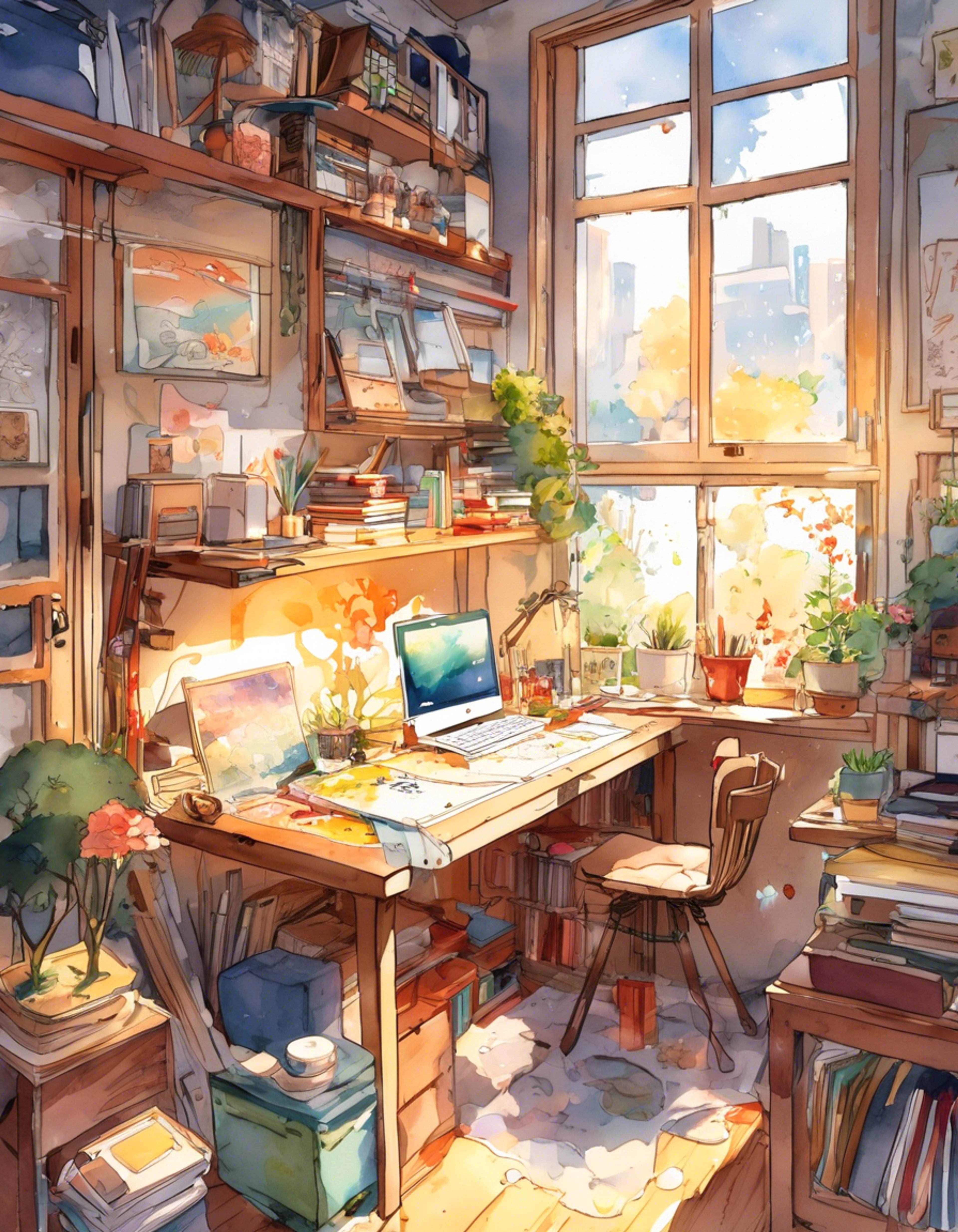 After agreeing to help care for Mashiro, you find yourself responsible for keeping the brilliant but helpless artist on track with both her daily needs and urgent manga deadline. Her pure genius and innocent demeanor draw you in as you help her navigate the challenges of balancing intensive work with basic self-care. Your role becomes more than just caretaker as you develop a deeper understanding of her unique worldview and brilliant mind.