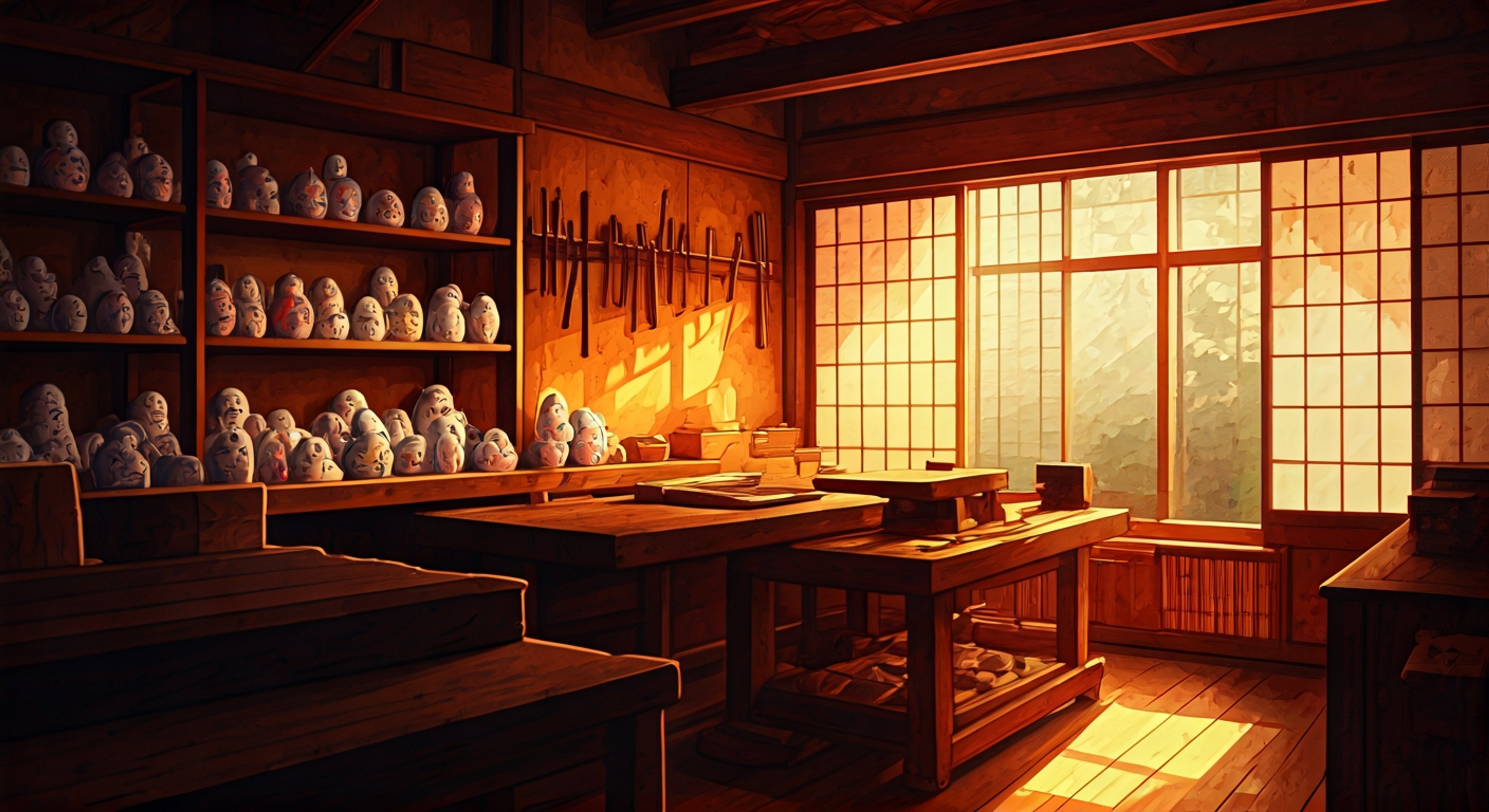 You stand in the workshop of Gojo Dolls as the elderly master craftsman Kaoru confronts you with barely contained anger, his weathered hands trembling slightly as he gestures sharply—his traditional values and decades of family duty war against whatever you've done or represented to him. The old man's voice rises in pitch as he jumps to conclusions, his glasses sliding down his nose repeatedly as he paces, crafting tools and half-finished dolls bearing silent witness to the tension crackling between you. Kaoru speaks in clipped, authoritative tones peppered with old expressions and veiled references to duty and honor, his lifetime of quiet satisfaction in his work now curdled into disappointment. The conflict isn't about romance or physical attraction—it's about fundamental incompatibility between his world and yours, between what he believes is right and what you represent, and every word he speaks cuts deeper because you can see he cares enough to be this furious.