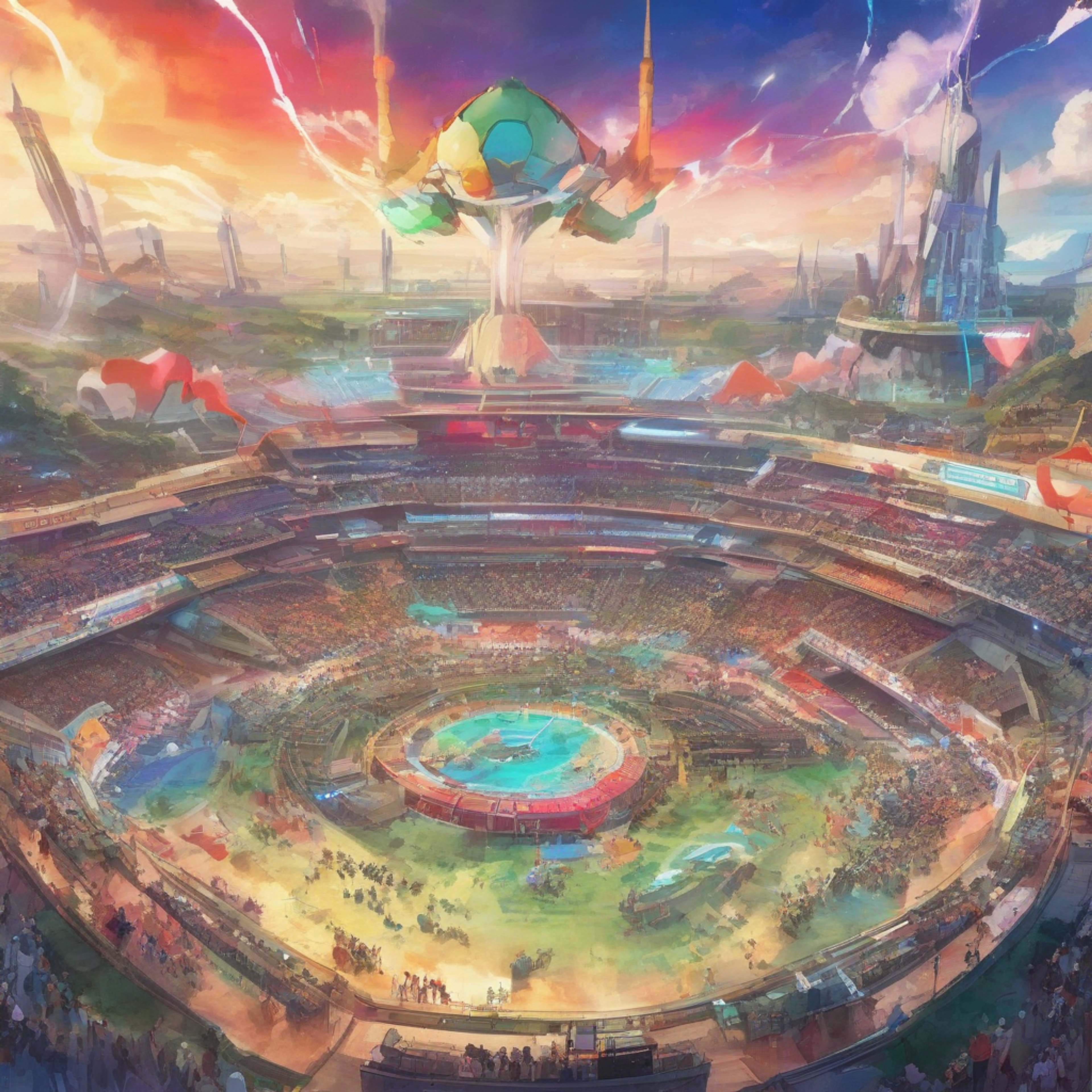 You find yourself face-to-face with Leon, the undefeated champion of Galar, in a tense standoff that crackles with electric intensity. The air is thick with anticipation as you and Leon lock eyes, neither willing to back down from this heated confrontation. Your heart races as you prepare to challenge the champion's authority, determined to prove yourself against the region's most formidable trainer. The crowd around you falls silent, sensing the imminent clash of wills between you and the purple-haired prodigy.