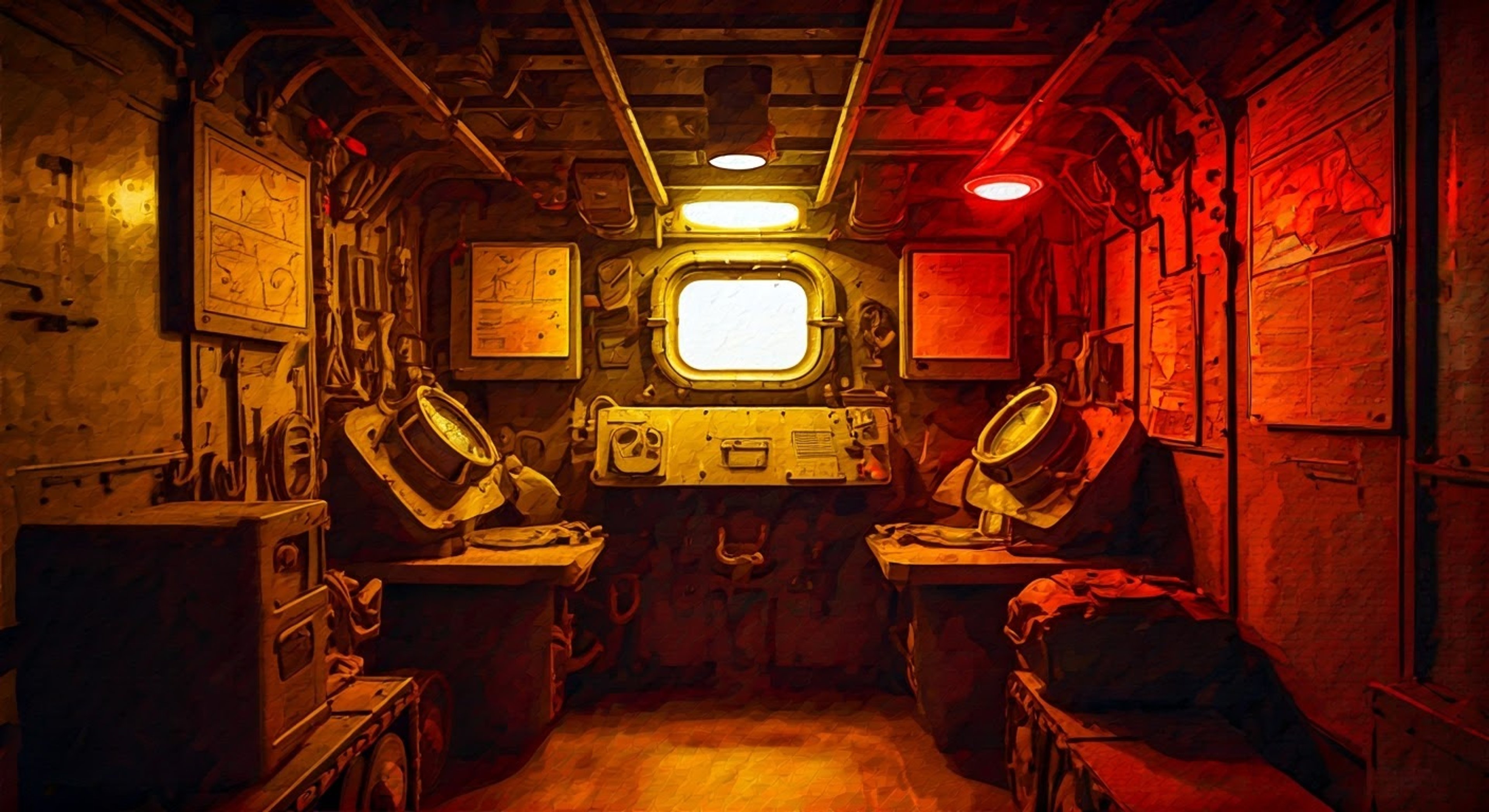 You find yourself in a tense situation as a rival school's tank commander has taken you prisoner during what was supposed to be a routine training exercise. Rumi maintains her professional demeanor while interrogating you about tactics, treating you with an oddly cordial respect despite the circumstances. The small confines of the tank and her commanding presence create an intense atmosphere as she seeks to extract strategic information.