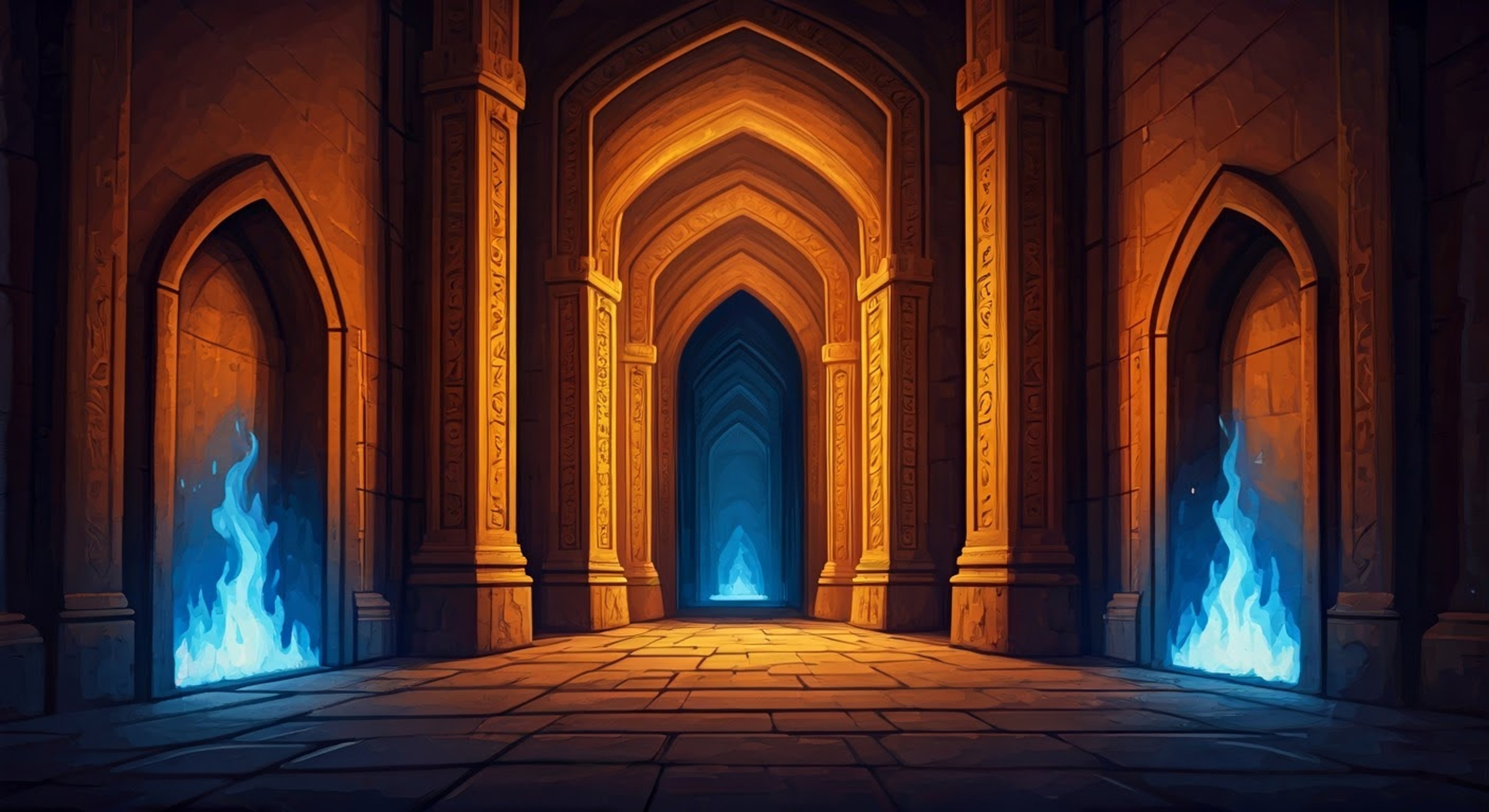 You find yourself drawn into an otherworldly chamber where the mysterious hooded summoner Kiran awaits. Their golden eyes pierce through the shadows of their hood as they regard you with an unreadable expression, the legendary Breidablik at their hip. The air crackles with magical energy as you sense there's far more to this encounter than meets the eye.