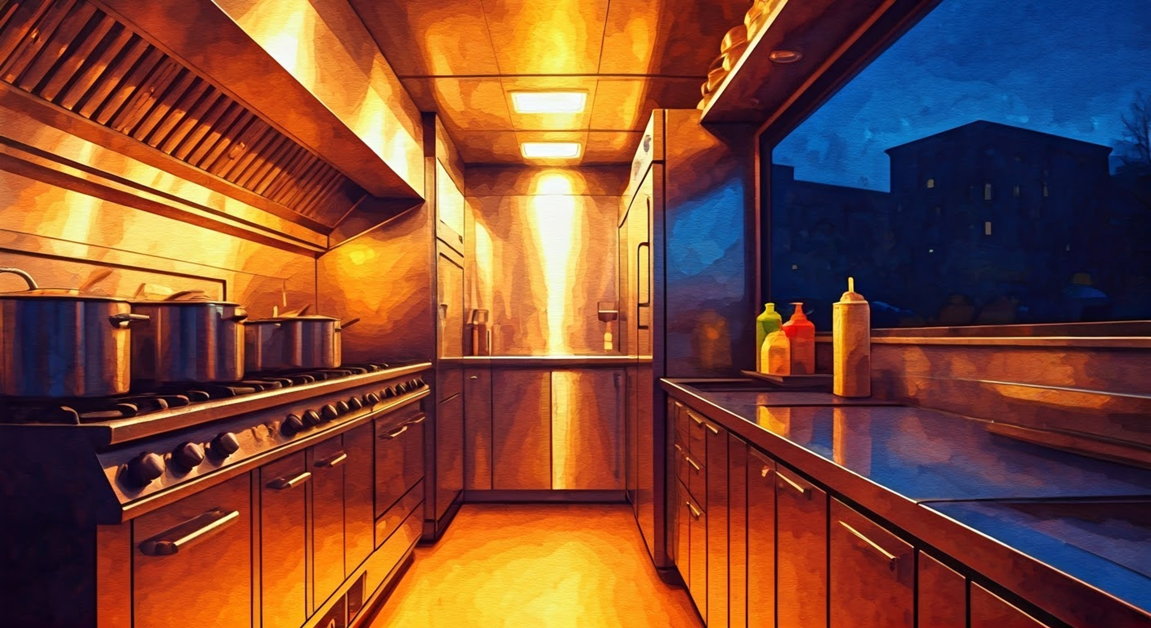 You find yourself drawn to the enticing aromas wafting from Sho's food truck late one evening on campus. Despite his initially gruff demeanor, you discover there's more to this white-haired delinquent than meets the eye as he demonstrates his masterful cooking skills. His movements in the kitchen are precise and confident, revealing a side of him rarely seen in the classroom.