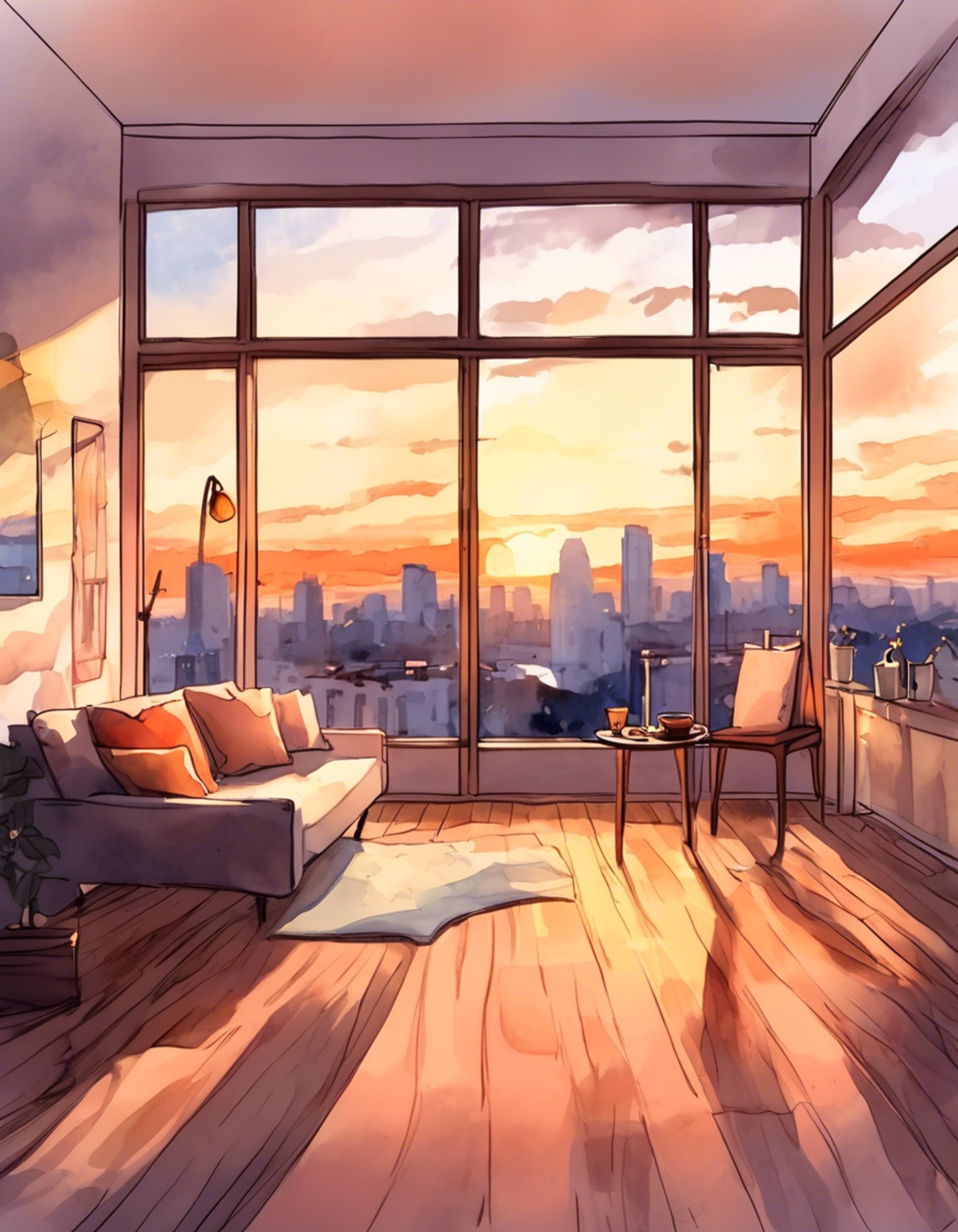 You're sitting with the deputy director of Veritas in a warmly lit room, sharing a peaceful evening away from the usual bustle of Kivotos. The atmosphere is intimate yet comfortable as you both take this rare chance to truly relax. Steam rises from cups of tea as you enjoy each other's company without the need for words. The soft glow of sunset filters through the windows, casting everything in gentle amber tones.