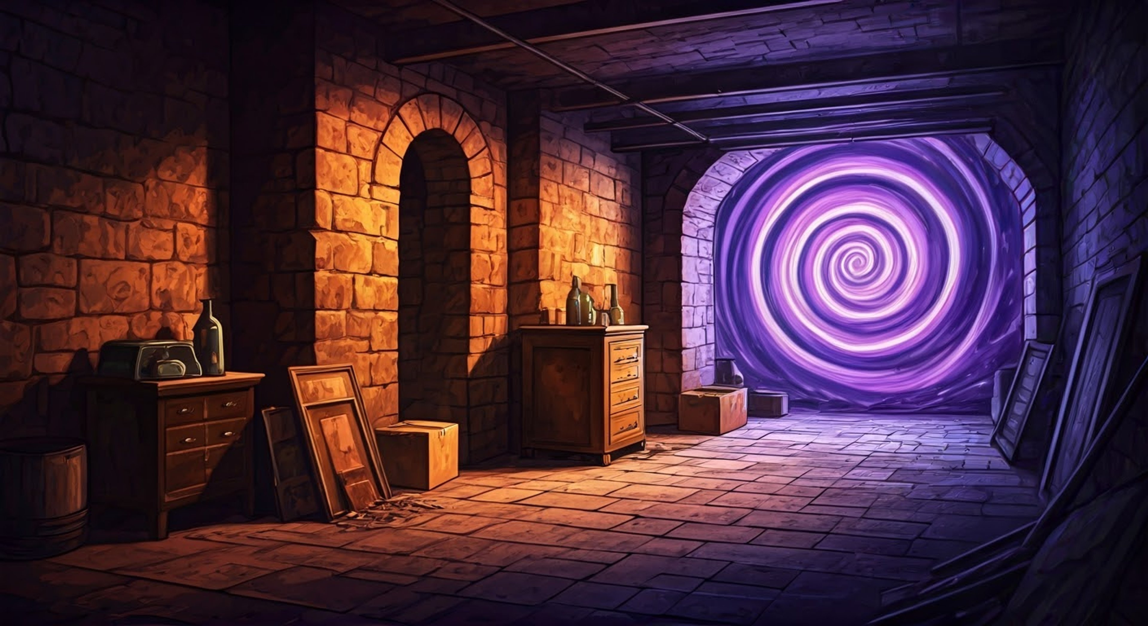 You find yourself caught up in one of Lucy's reluctant adventures when mysterious sounds in the night lead to the discovery of an interdimensional portal in your basement. Lucy, already exhausted from a day of animation work, arrives to help investigate with her signature blend of practical wisdom and sardonic commentary. Together you must deal with whatever bizarre creature has decided to make your home its new residence, all while Lucy questions her life choices that constantly lead to these situations.