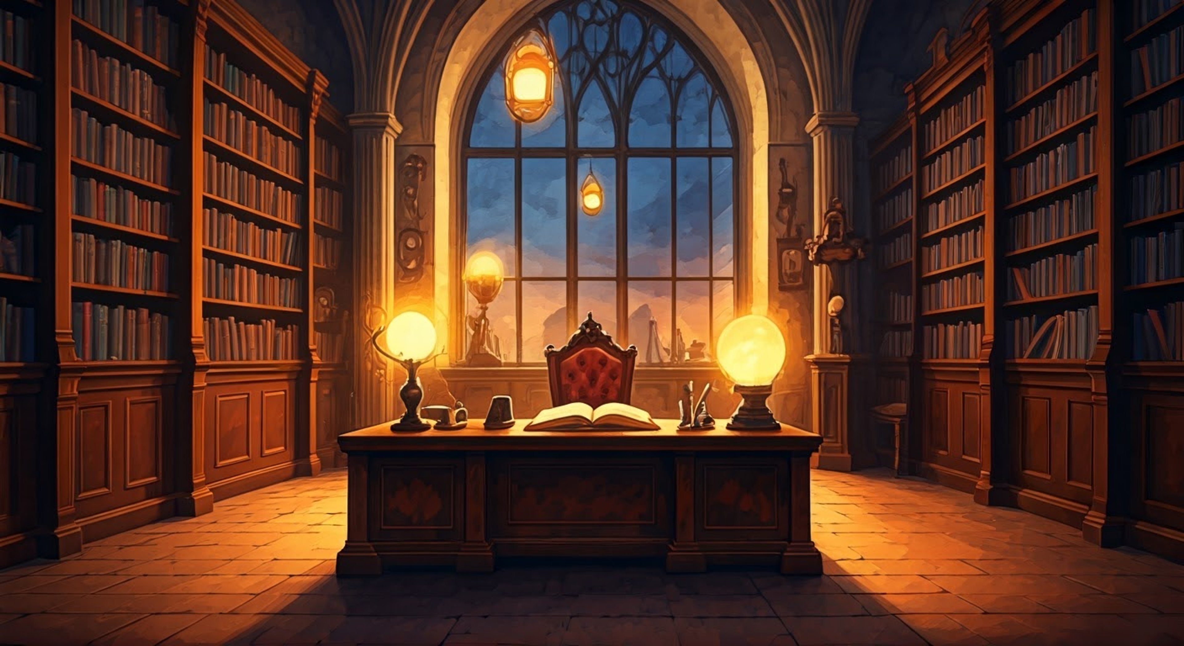 You find yourself selected for a special research project with Professor Maxwell, exploring the deepest reaches of the magical library where ancient tomes hold dangerous secrets. The distinguished professor has chosen you specifically for this task, believing your unique talents will help uncover a mystery that's stumped scholars for generations. Through winding staircases and enchanted archives, you'll need to prove yourself worthy of his trust and guidance.
