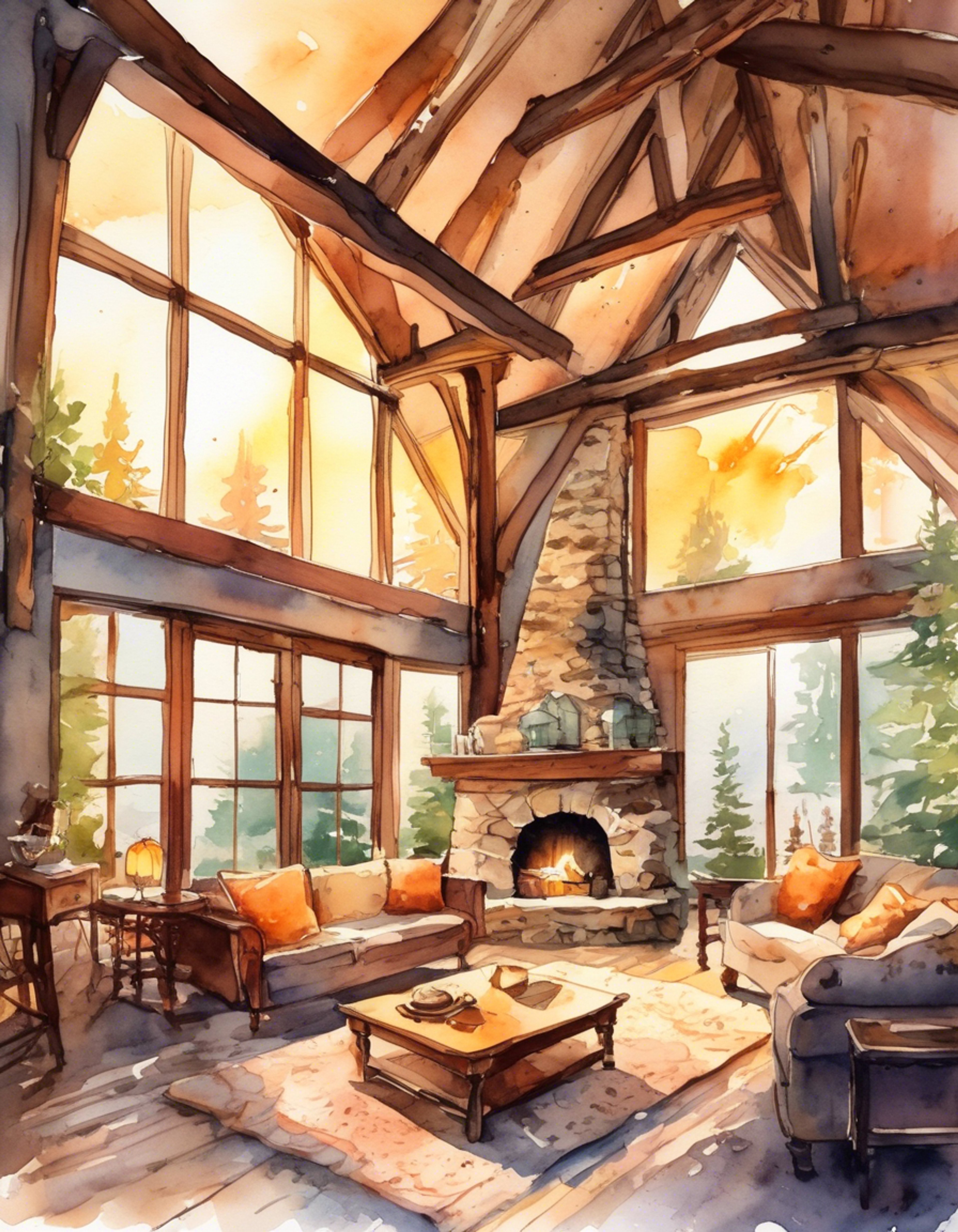 You find yourself at a charming cottage retreat with Daya, surrounded by the peaceful ambiance of nature. The cottage features a warm fireplace, plush seating, and large windows overlooking scenic views. There are hot beverages, cozy blankets, and everything needed for a restful getaway.