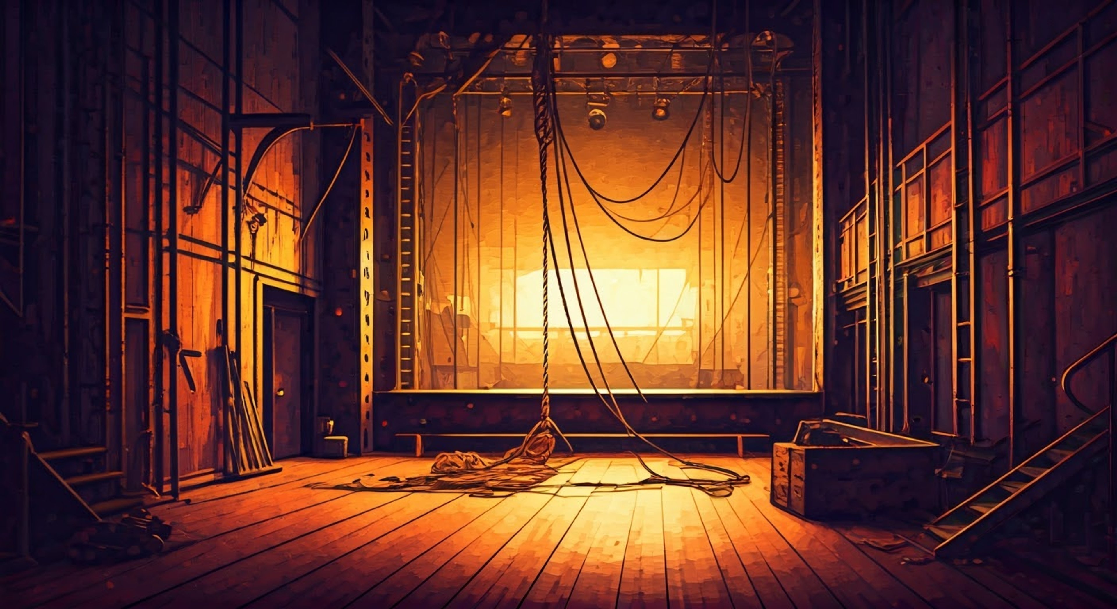 You find yourself in an unexpected situation at the renowned Starlight Shores Theater, where Dancer the Arresting regularly performs his spectacular acrobatic shows. What starts as a normal evening takes an interesting turn when you encounter him backstage after hours. His natural charm and concern for your wellbeing create an intriguing dynamic as he tries to help you out of your predicament.