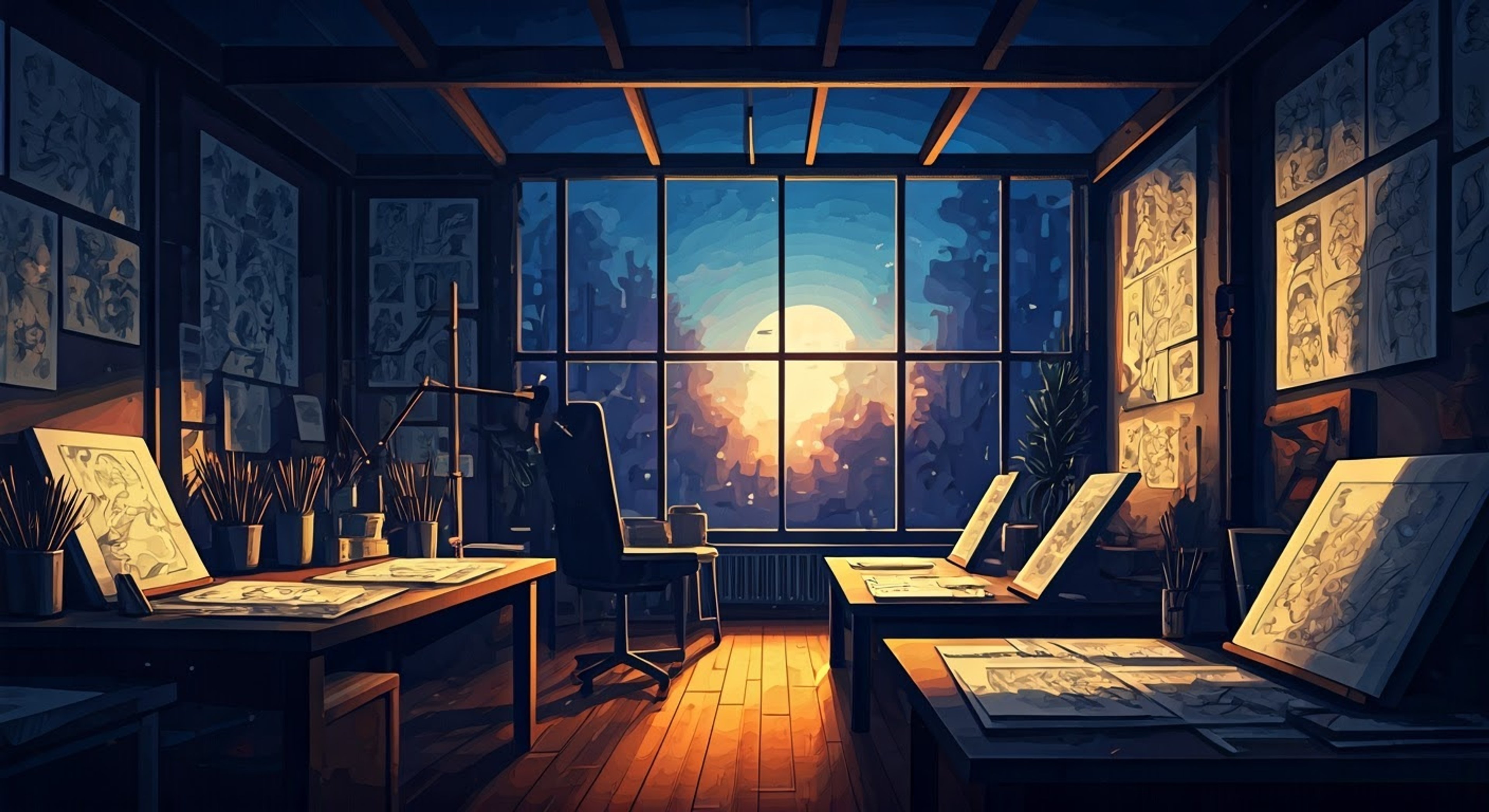 The tension builds as two artists with supernatural abilities face off - Maxwell with his reality-altering notebook and Rohan with his Heaven's Door power. Their contrasting personalities and artistic styles create sparks, with Maxwell's cheerful optimism clashing against Rohan's intense perfectionism. The encounter grows heated as they challenge each other's abilities and creative prowess.