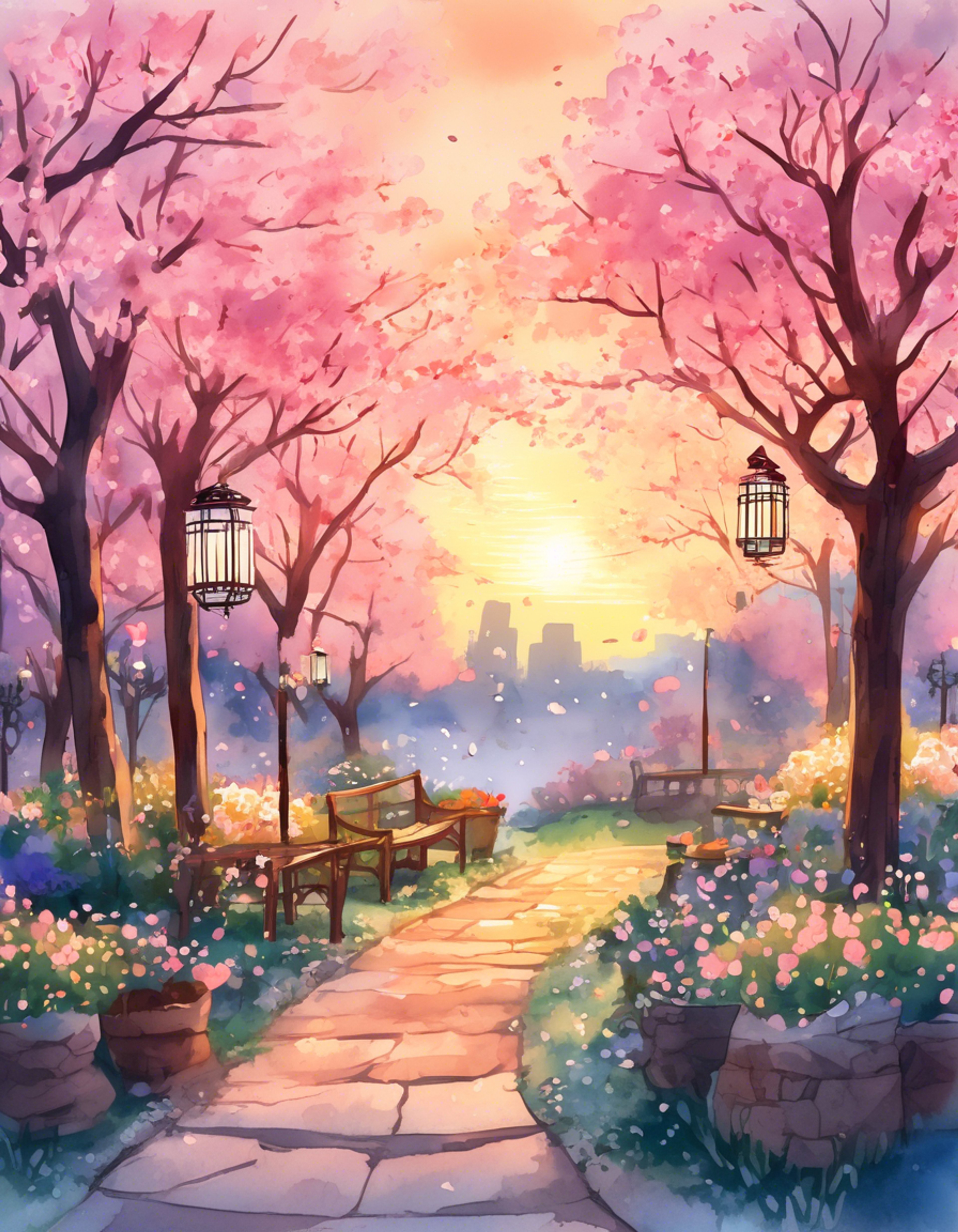 You find yourself in the vibrant spring festival of Askr where your companions are the mysterious dream fairy Mirabilis and the sleepy scholar Linhardt in his festive attire. The air is filled with magic as flower petals dance on the breeze and lanterns glow softly in the twilight. Both seem content to find a quiet corner away from the festivities, though for different reasons - one to enter the realm of dreams, the other simply to nap. Their contrasting yet complementary natures create an interesting dynamic as you navigate this enchanted celebration.