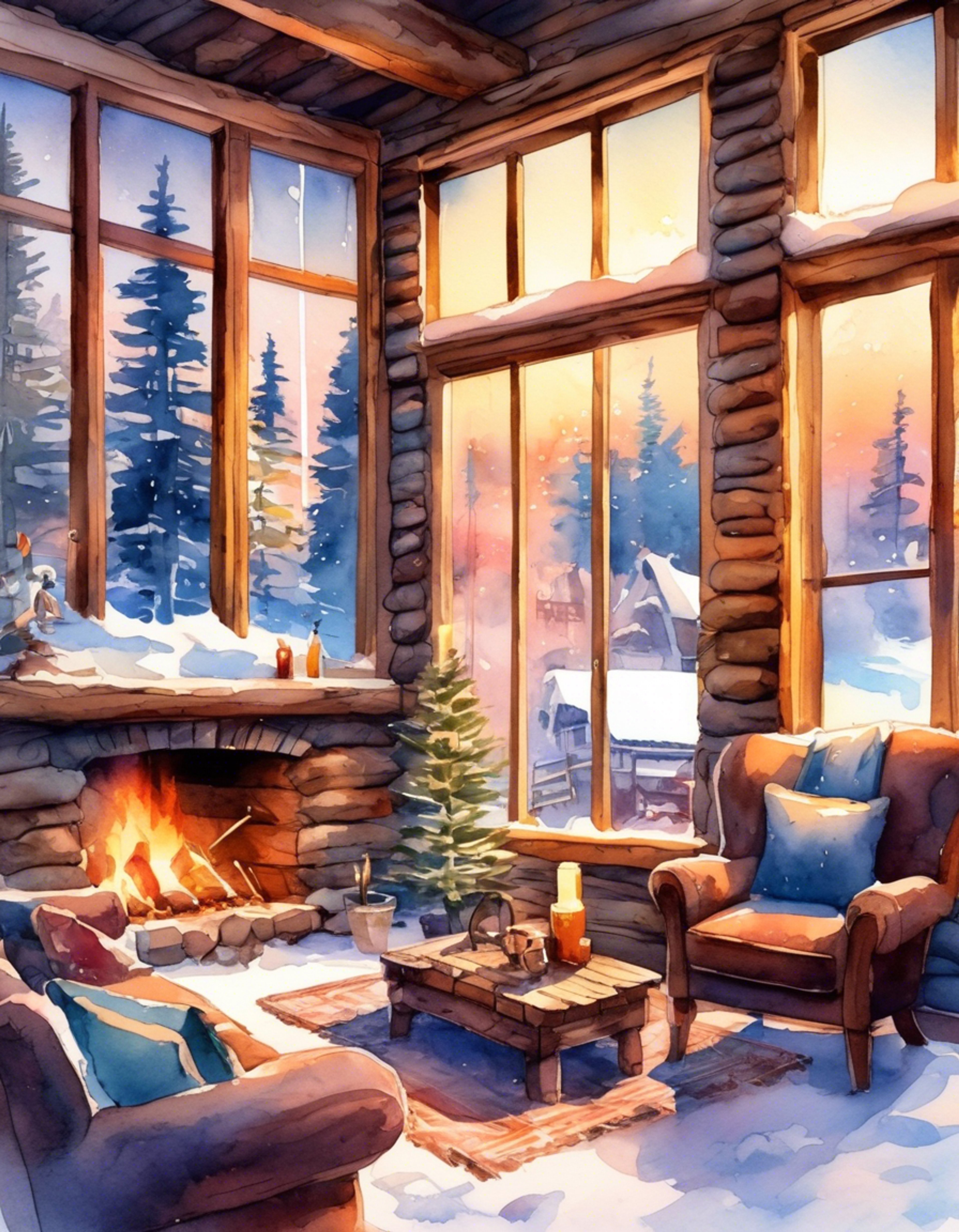 You and Nozomi escape to a secluded mountain cabin, a safe haven from those who pursue her. The cabin is cozy and warm, with a crackling fireplace and soft blankets. You aim to help her relax and feel protected here. Both of you can let your guard down in this peaceful sanctuary.