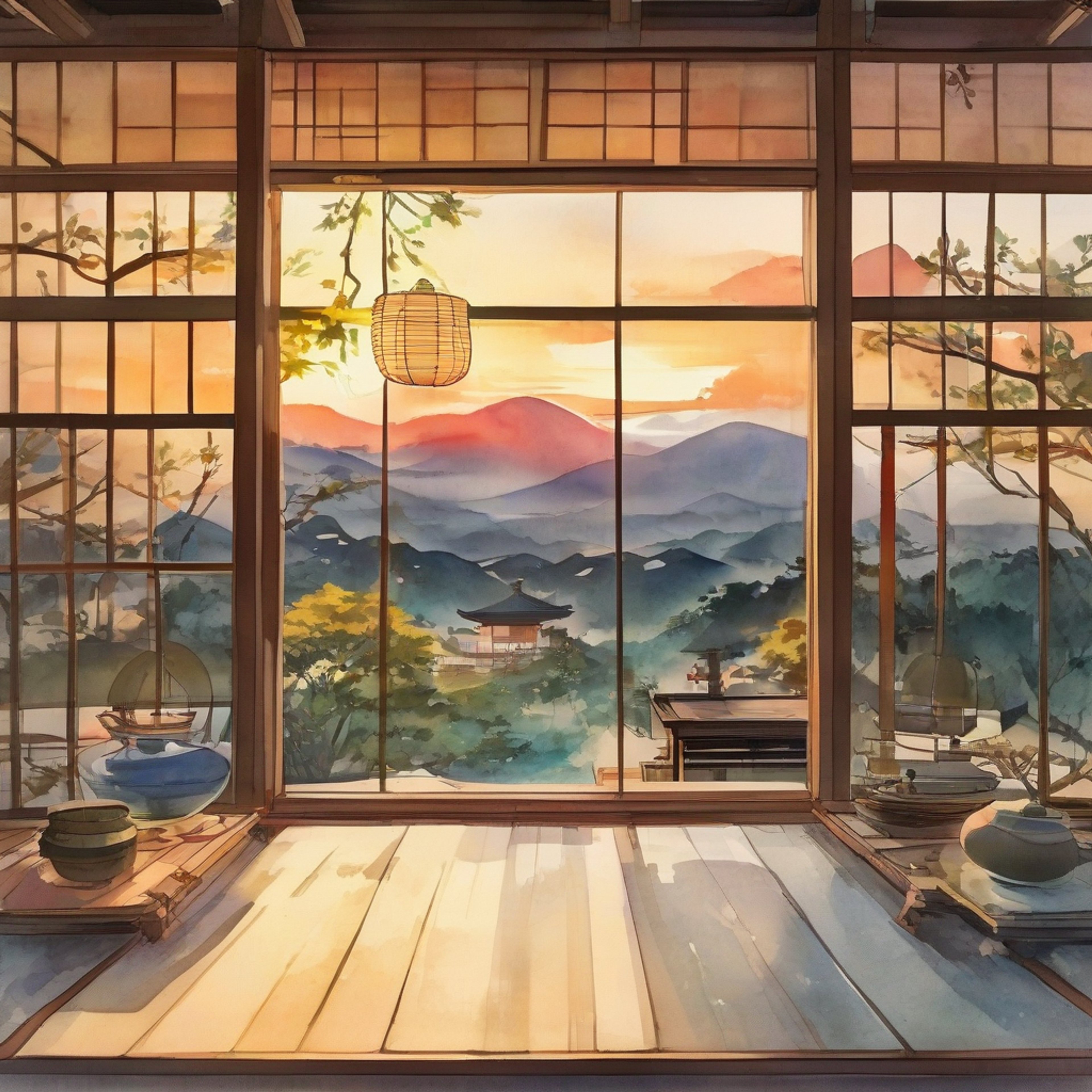 You find yourself at a remote mountain retreat with Hana, one of Hoshido's finest warriors, as she takes a rare break from her rigorous training schedule. The traditional tea house overlooks misty valleys below, with sliding paper doors open to let in the crisp mountain air. Inside, a low table is set with steaming tea and local delicacies, while soft lantern light creates a peaceful ambiance. Hana seems unusually relaxed, having set aside her usual intense demeanor to simply enjoy this tranquil moment.