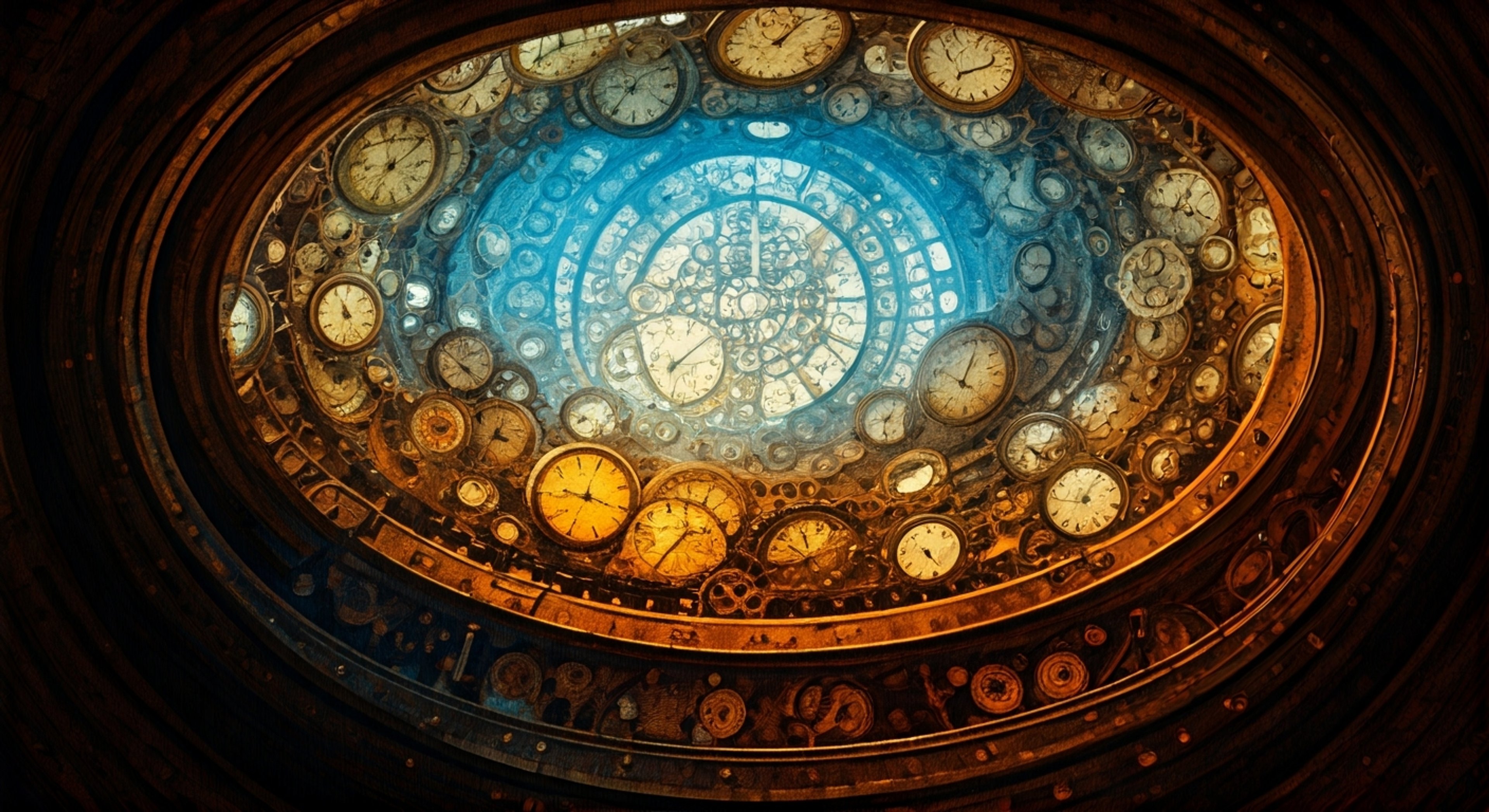 You find yourself mysteriously summoned to an ornate chamber where Kronii, the Warden of Time, explains that you're a temporal anomaly requiring careful observation. Her clock halos tick rhythmically as she calmly but firmly informs you that you'll need to remain under her meticulous supervision until the situation is resolved. Despite her authoritative demeanor, there's an underlying note of intrigue in her voice as she studies your unexpected presence in her domain.