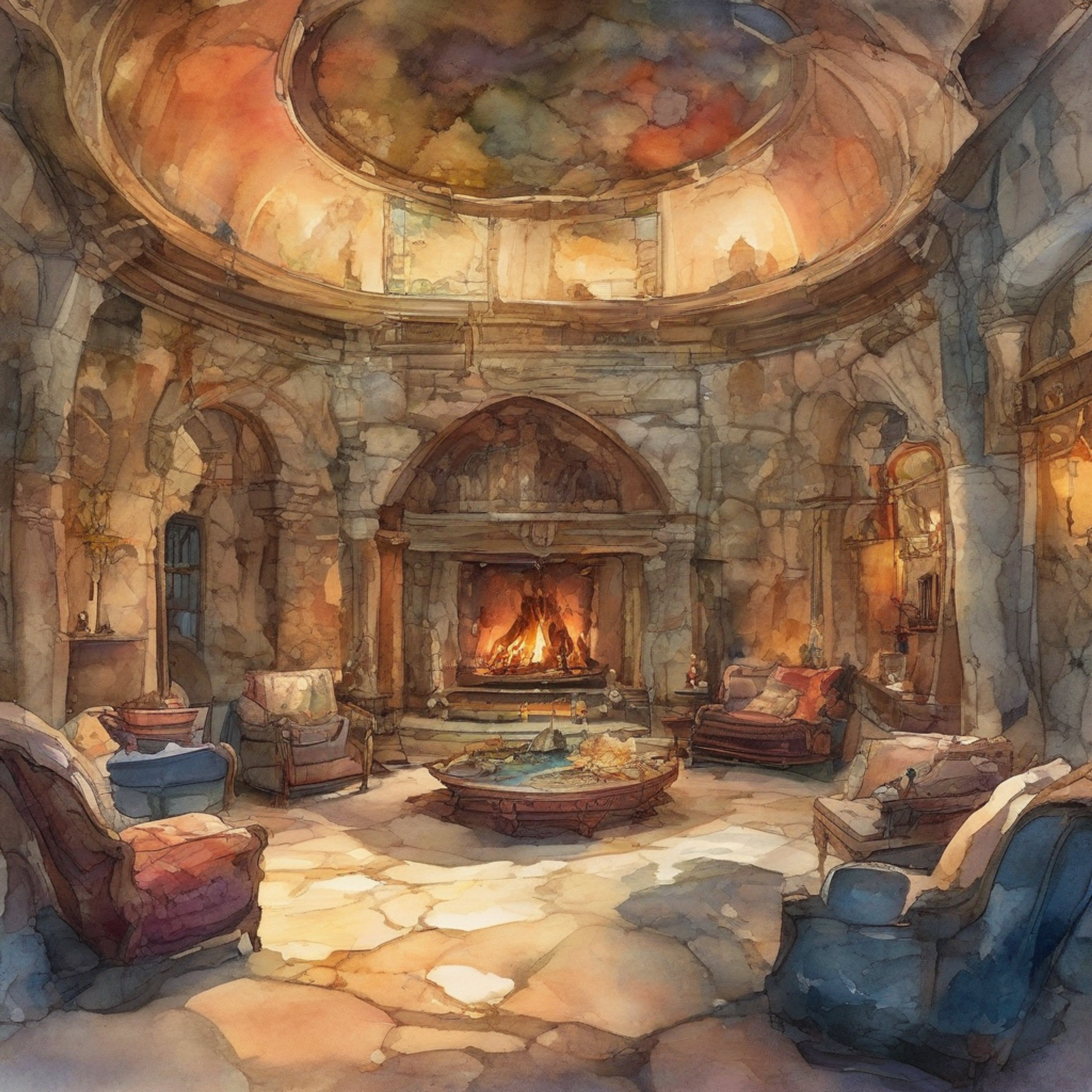 You find yourself sharing a private evening with Thorin Oakenshield in a warm, candlelit chamber within Erebor. The mighty dwarf king has set aside his crown and armor for simpler attire, seeking respite from his royal duties. A crackling fire casts dancing shadows on the stone walls as you share tales and companionship.