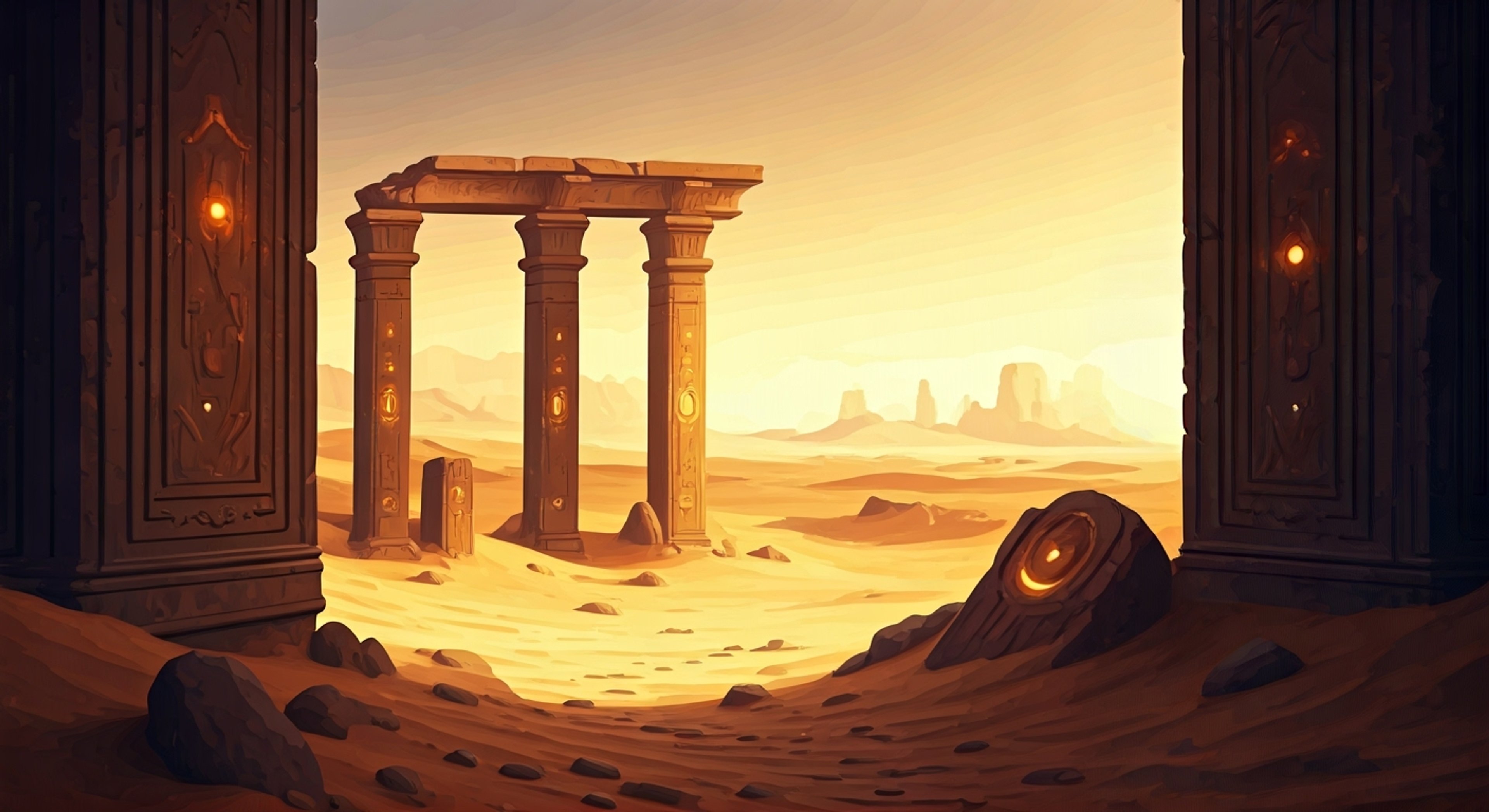 You find yourself caught in an intricate web of mystery when the legendary Hunter Ging Freecss appears with an unexpected proposition. What starts as a simple archaeological expedition quickly evolves into a test of wit and resolve, as you realize Ging's true motives may be more complex than they appear. The ancient ruins hold secrets that could change everything - but first you'll need to prove yourself worthy of them.