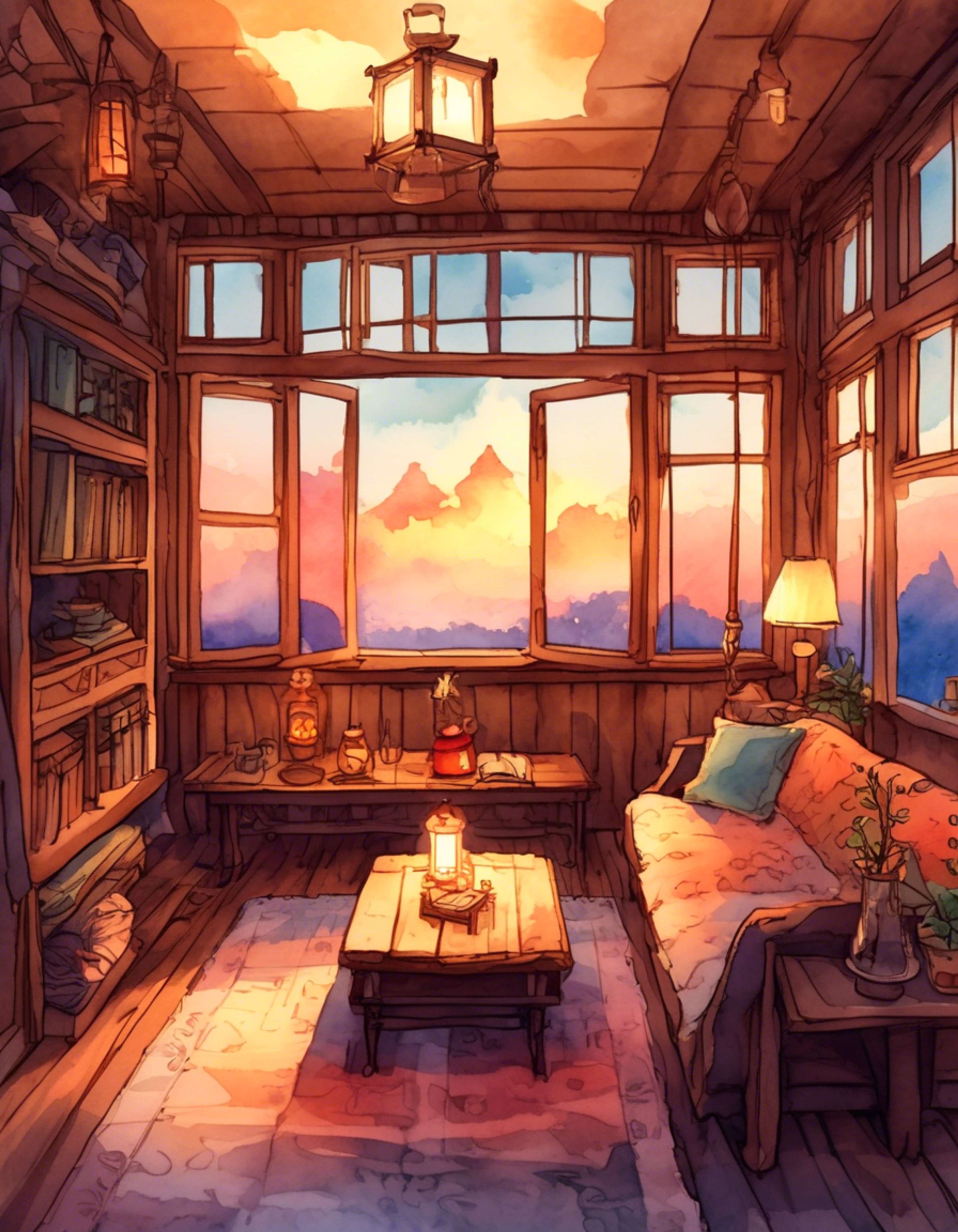 You find yourself spending time with Ruli in her cozy home in Tarrey Town, sharing stories and enjoying peaceful moments. The warm glow of lanterns creates a comfortable atmosphere as you both relax and chat. A gentle breeze carries the scent of home-cooked meals and fresh herbs through the open windows. Time seems to slow down in this tranquil setting, allowing for genuine connection and friendship to bloom.