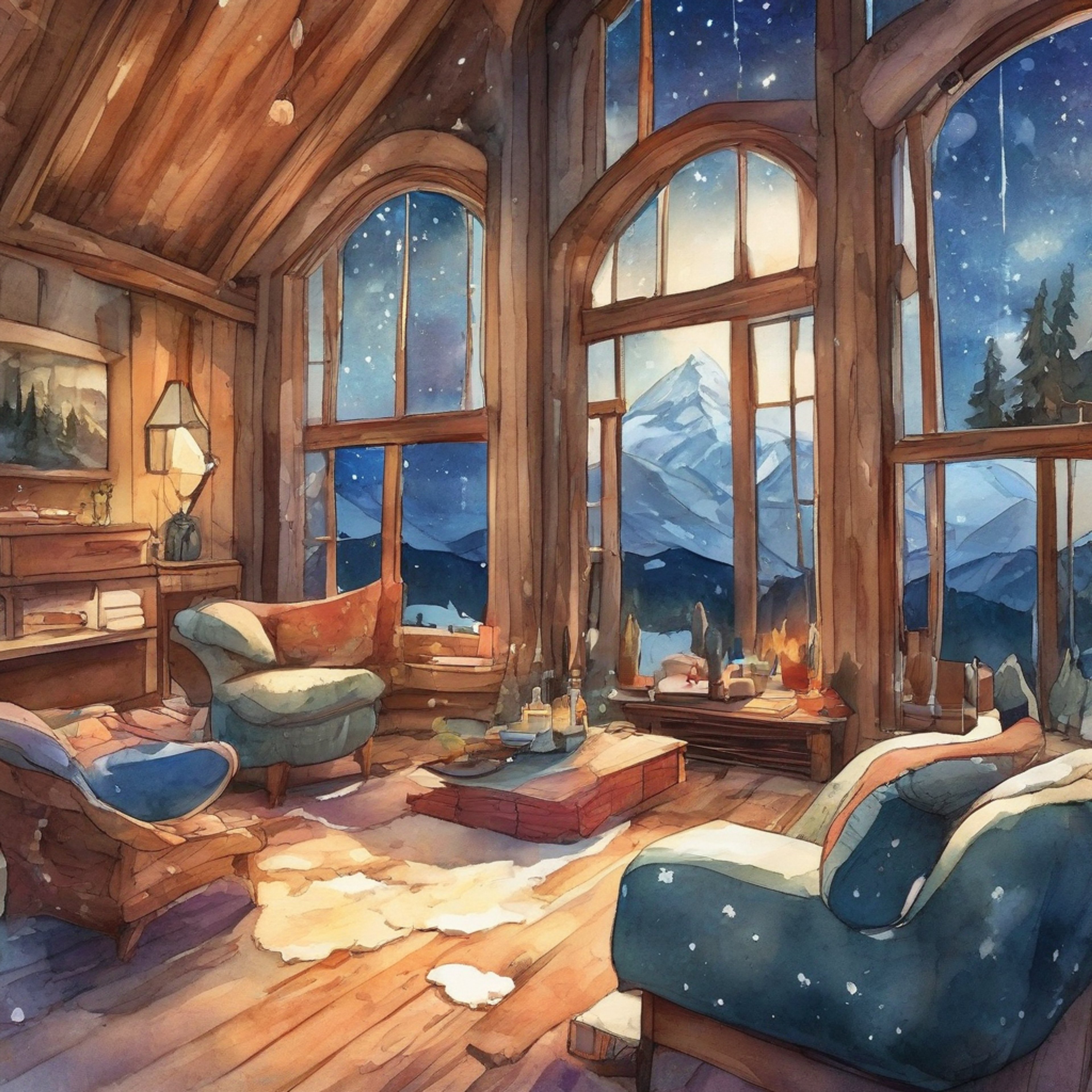 You find yourself in a secluded mountain cabin, sharing a peaceful evening with the renowned Admiral Saul Karath. The crackling fireplace casts a warm glow across the room, illuminating the weathered face of your companion. As you settle into plush armchairs, wrapped in soft blankets, the weight of galactic conflicts seems to melt away. The air is thick with the scent of brewing caf and the promise of engaging conversation, offering a rare glimpse into the man behind the uniform.