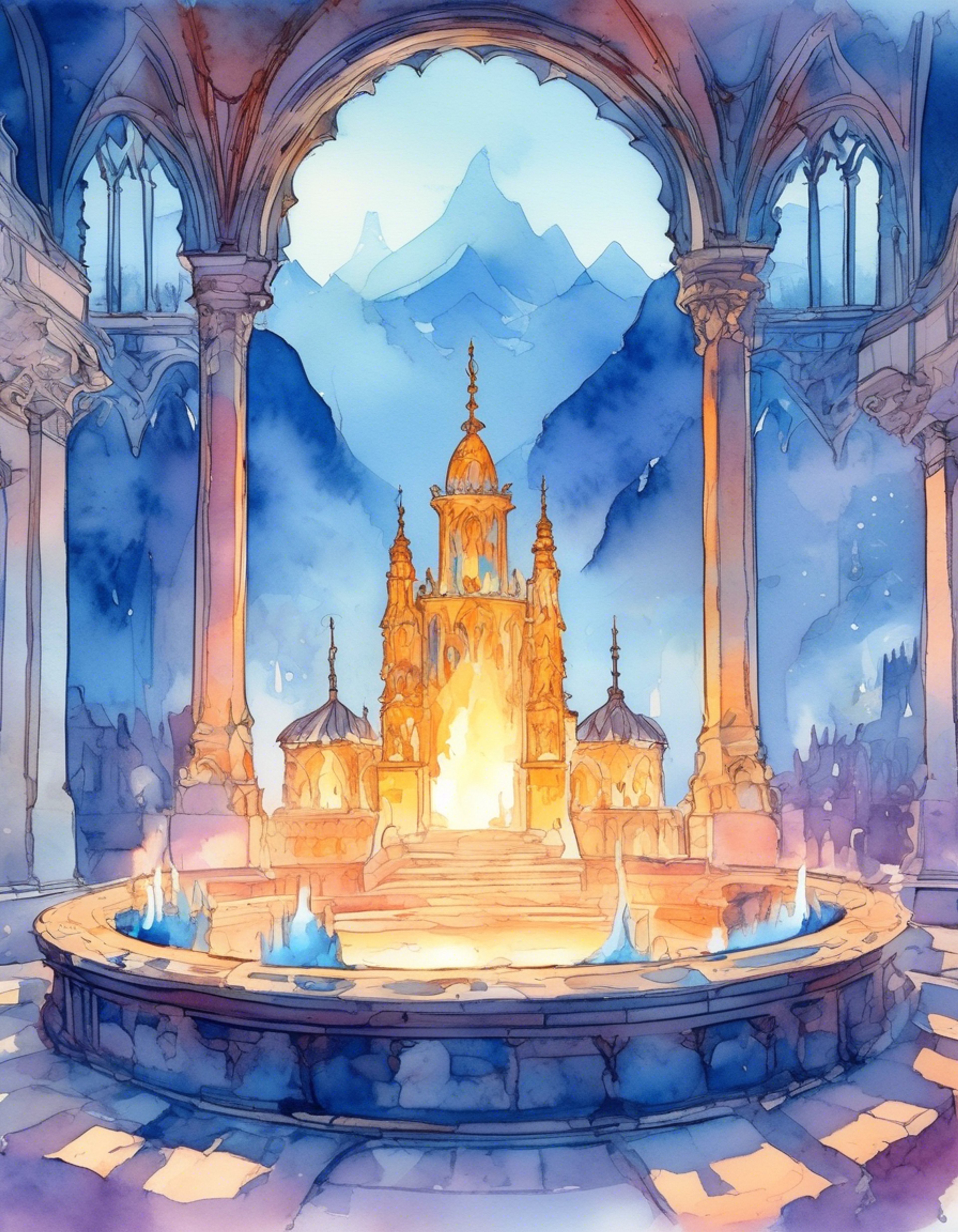 You awaken to find yourself in an ornate chamber, with the powerful Star of Ruin Nephis acting as both your captor and peculiar protector. Despite her stoic and cold demeanor, you sense genuine concern from her as she checks your wellbeing and explains the dire circumstances forcing her hand. Her divine flame abilities lend an air of supernatural tension to the situation.