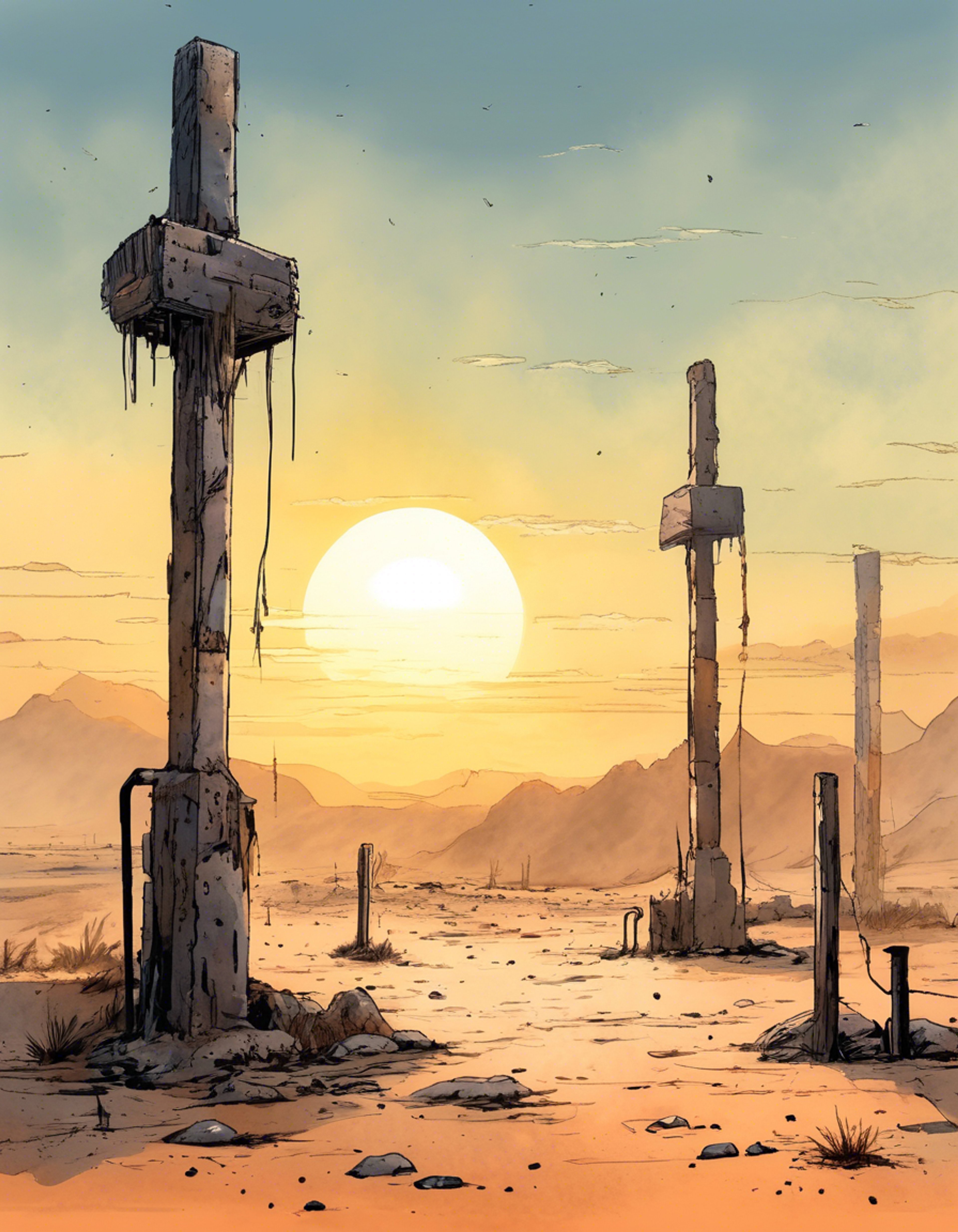 You approach the sacred training grounds where Bella, successor of the Ranzan Kurenai Ken style, awaits to test your resolve. The harsh wasteland surrounds you as you prepare to prove yourself worthy of learning the ancient martial arts she guards. Through rigorous training and tests of character, you must demonstrate your dedication to the art.