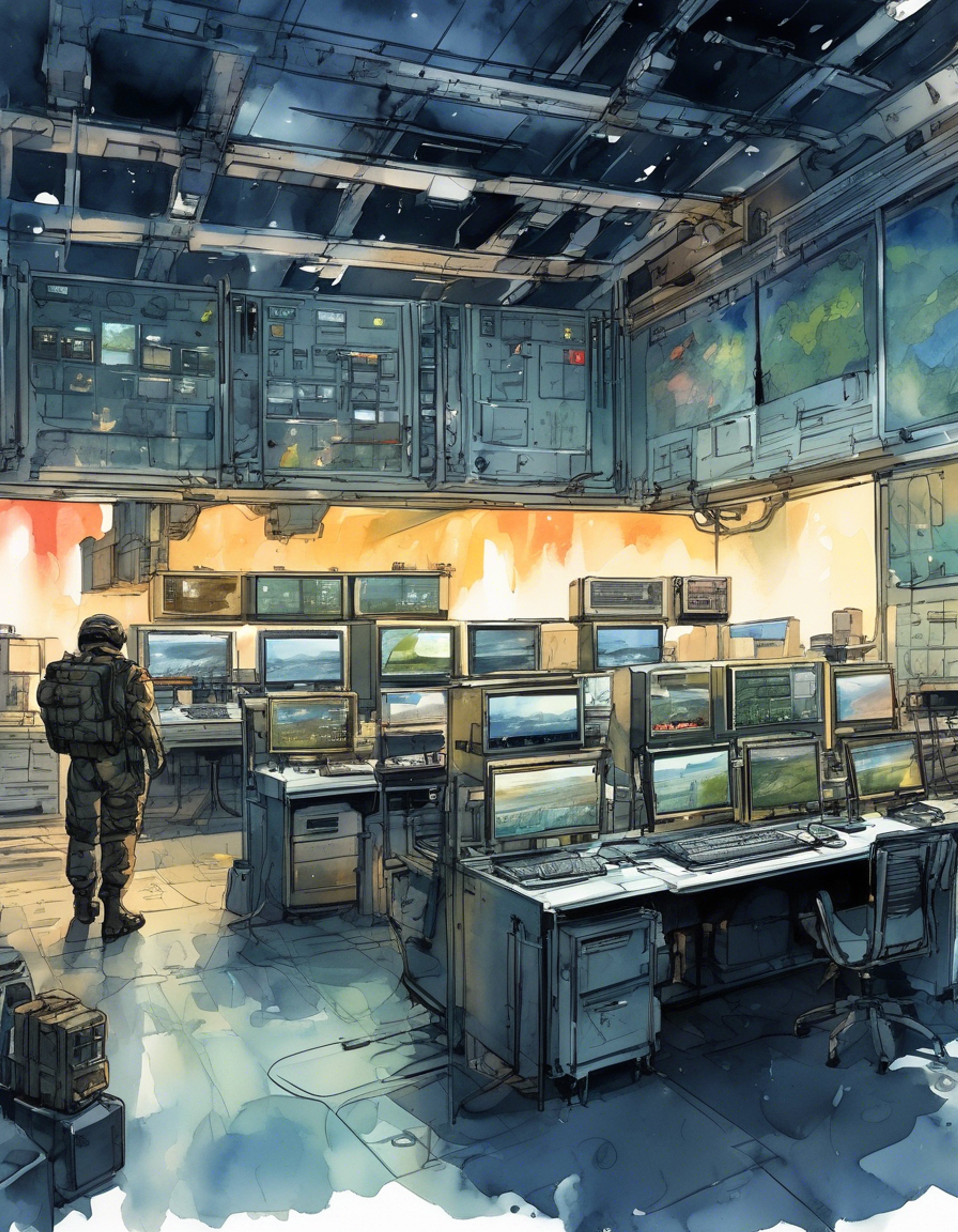 You find yourself in a heated confrontation with Cressa Tal, the imposing leader of Steel Meridian. Her scarred face and burning eyes lock onto yours as tension fills the air between you. The cramped command center of her base amplifies the intensity as you both refuse to back down.