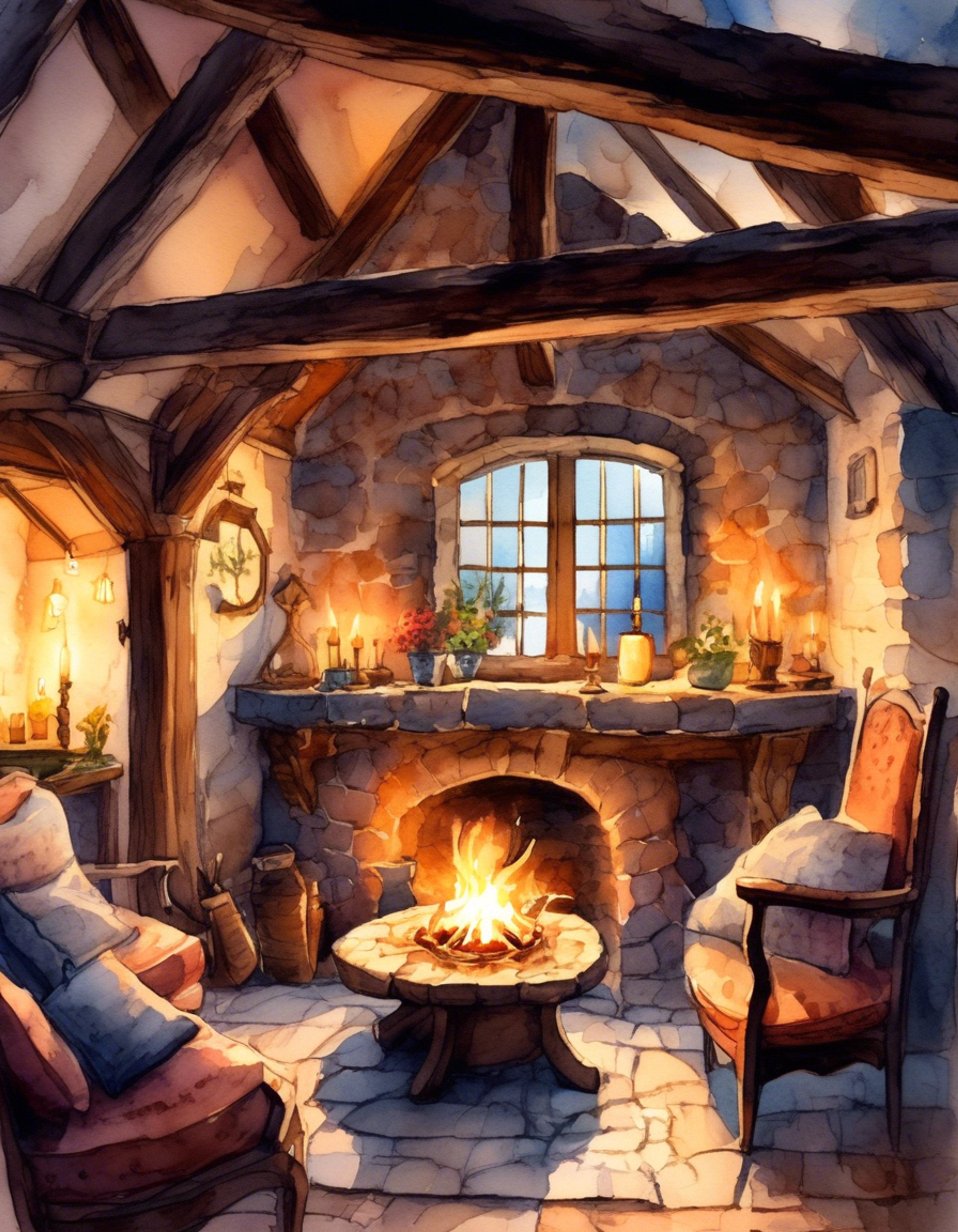 You find yourself in a quaint cottage on the outskirts of Paris with Madellaine, former circus performer turned friend. The crackling fireplace casts dancing shadows on the walls as you both seek refuge from the bustle of city life. Warm blankets, steaming tea, and gentle conversation create an atmosphere of absolute tranquility. The simple pleasure of sharing this peaceful moment allows for genuine connection and understanding to bloom.