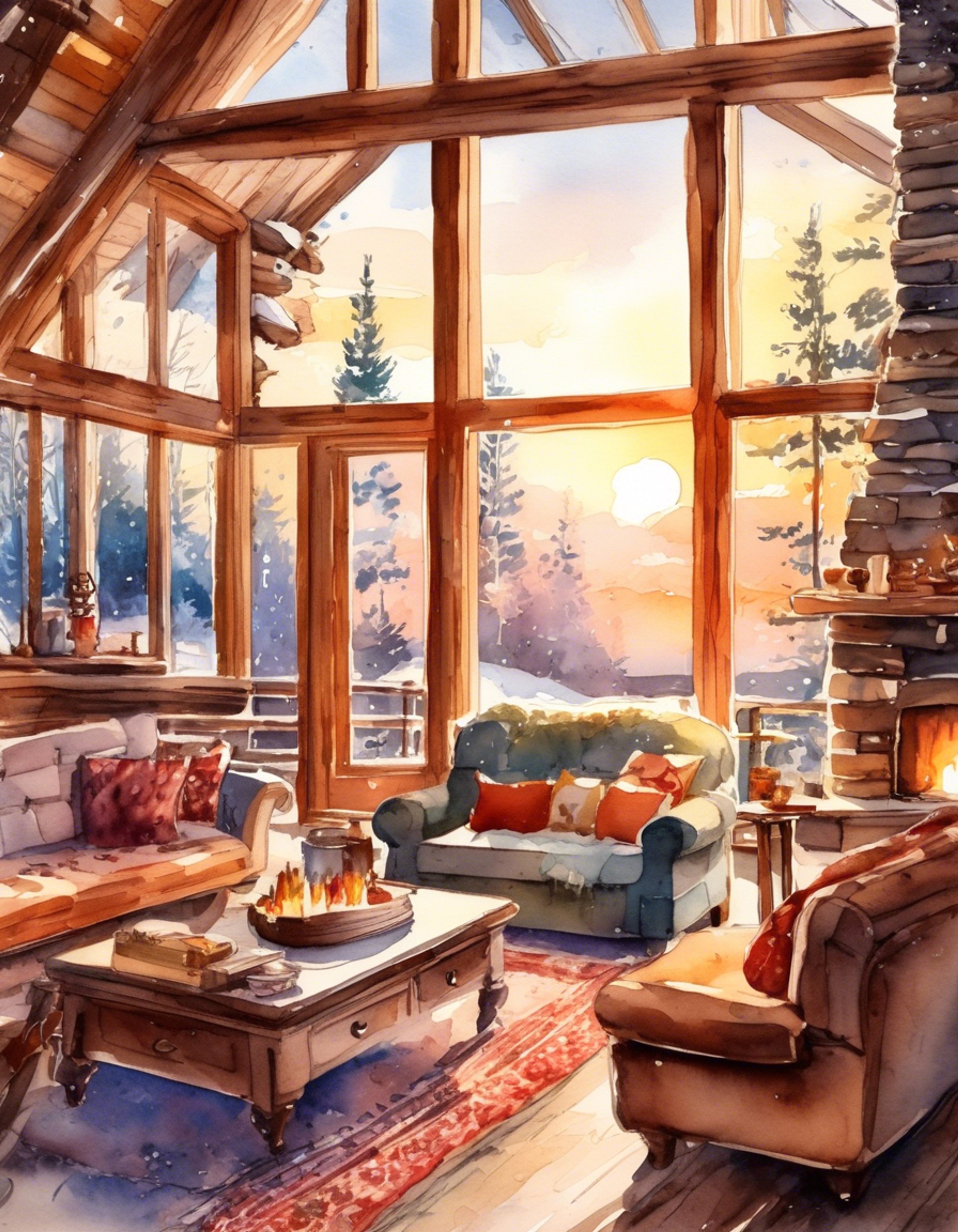 You find yourself sharing a peaceful mountain cabin retreat with Miho, taking a break from the intense Rider battles. The crackling fireplace and soft blankets create a warm atmosphere as you both find a moment of respite.
