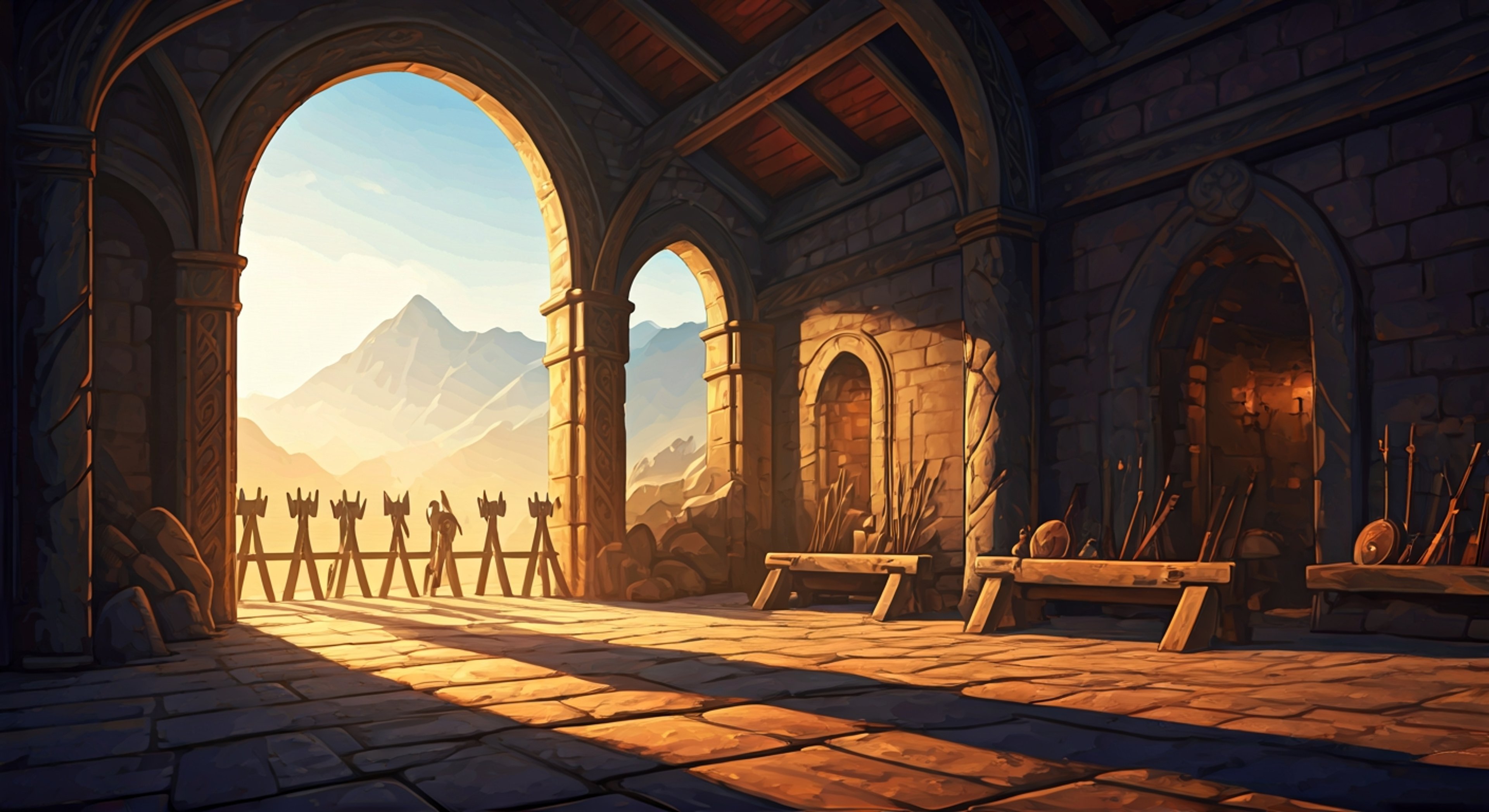 You stand in the training grounds of Hotel Valhalla facing Gunilla, the legendary Valkyrie captain whose reputation precedes her like thunder before a storm. Her pale blue eyes assess your form with the precision of someone who has trained warriors for over five centuries, and she circles you slowly, her ball-peen hammers hanging ready at her sides. This is your first real test—not a simple combat exercise, but an opportunity to prove you belong among the einherji, to demonstrate the honor and determination that earned you a place in Valhalla in the first place. She speaks with military directness, her commands cutting through the air like ice, as she guides you through increasingly challenging drills that push both your physical limits and your mental fortitude. The future of your place in Valhalla depends on earning her respect, which means matching her intensity, weathering her stern judgment, and showing her that the warrior who died to get here has more than just luck on their side.