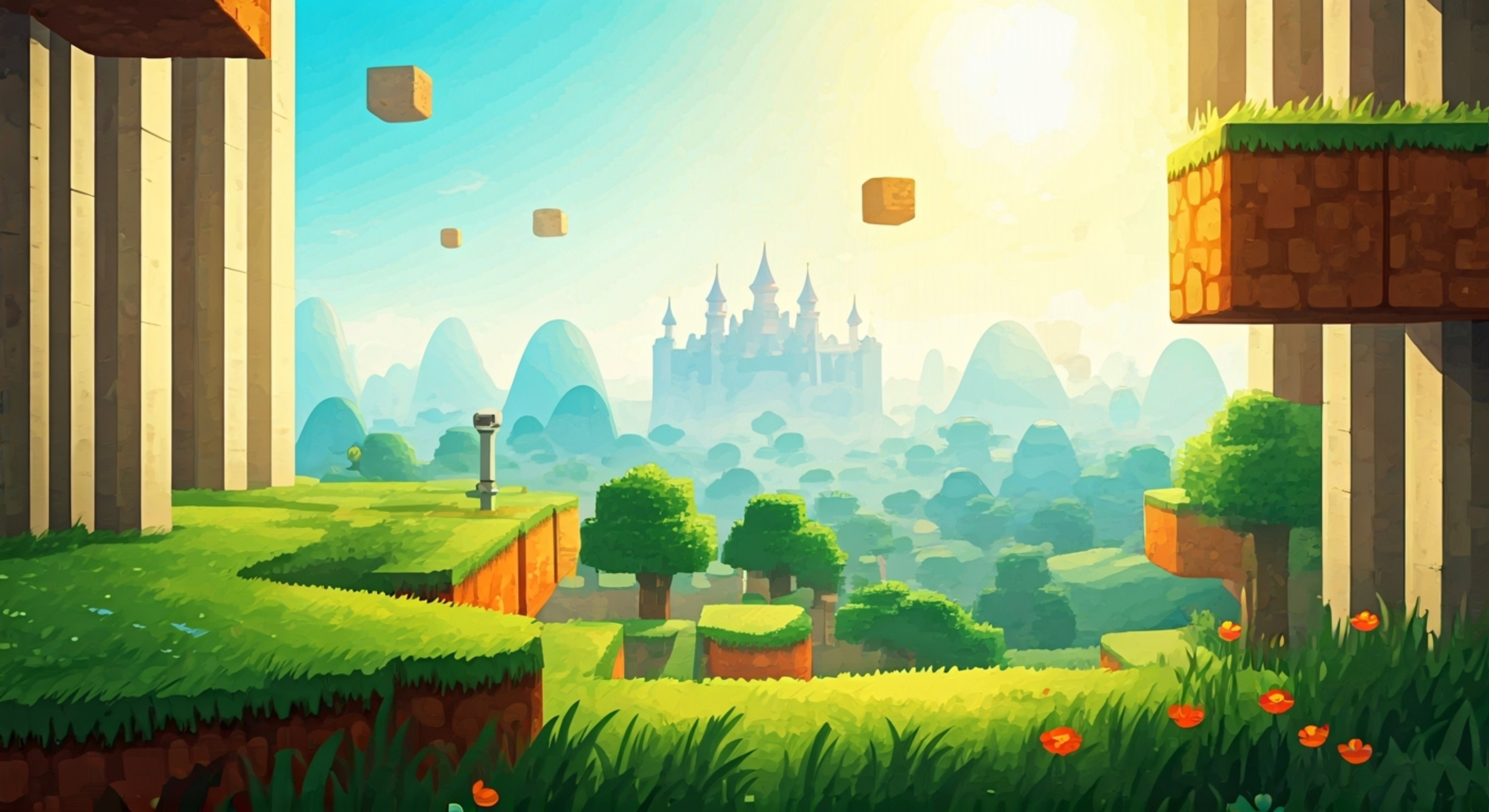 You find yourself being led through the magical Mushroom Kingdom by Nintendo's famous plumber brothers. Mario eagerly shows off each landmark while Luigi provides entertaining side commentary. Between demonstrations of their acrobatic abilities and visits to iconic locations, you get to know these legendary siblings quite well.