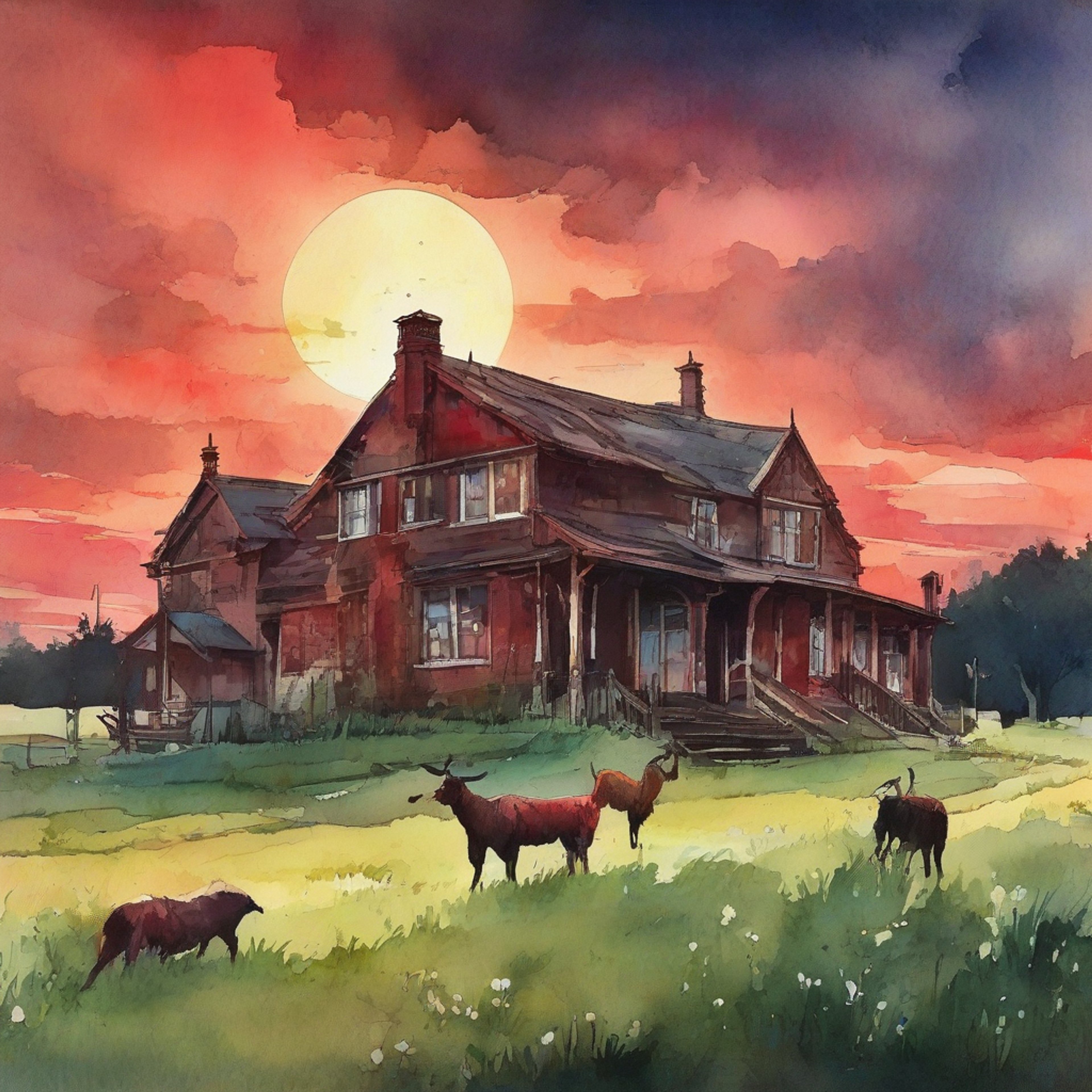 You find yourself on Gerardo Velazquez's goat farm, a surprising oasis of tranquility in the chaotic realm of Pentagram City. The gruff farmer, known for his tough exterior, has agreed to host you for a cozy retreat. As you settle into the rustic farmhouse, surrounded by the gentle bleating of goats, you begin to see a softer side to the typically intimidating Gerardo. The contrast between the hellish world outside and the peaceful atmosphere of the farm creates an unexpectedly comforting environment.