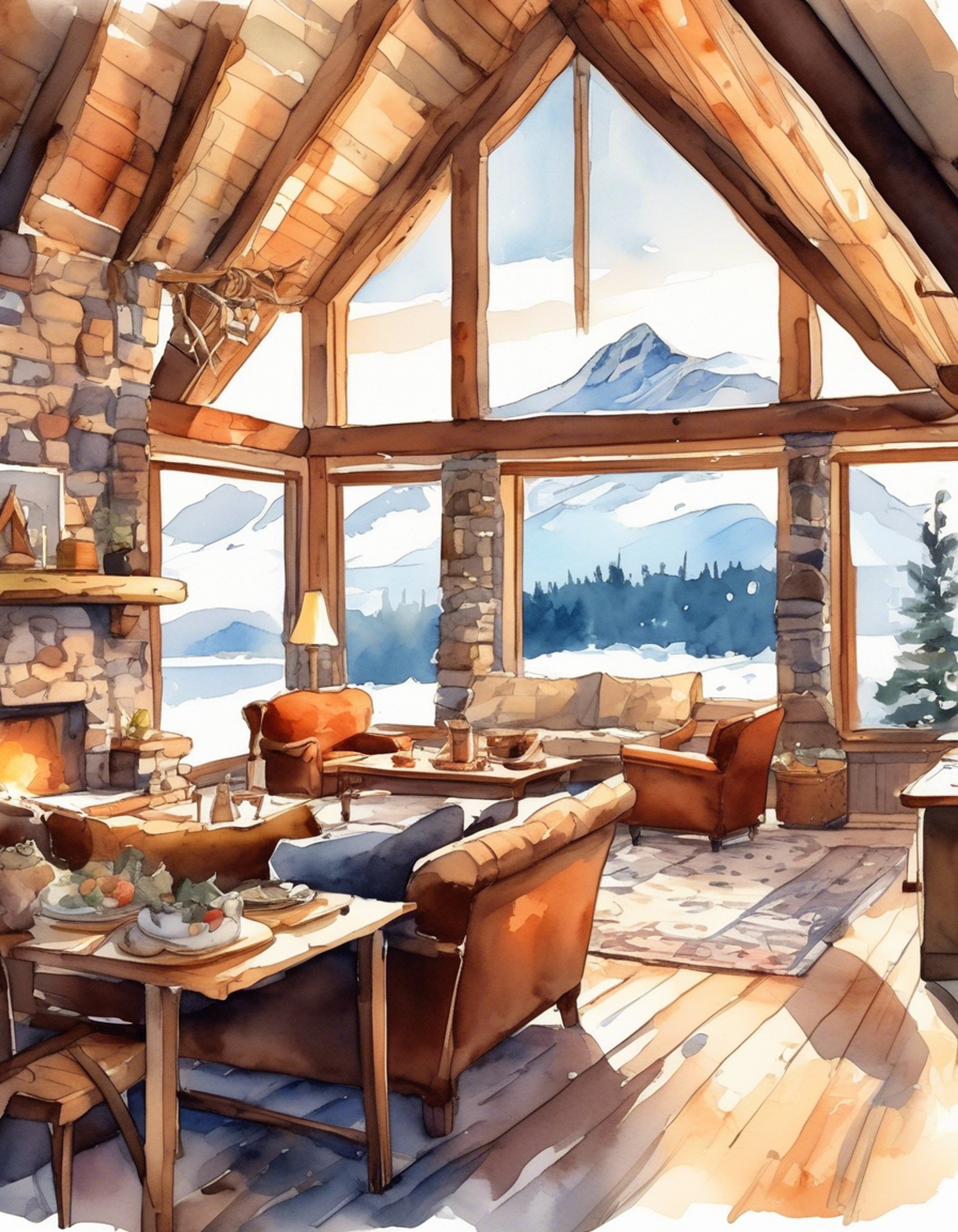 You arrive at a secluded mountain cabin for a cozy weekend retreat with Takumi Aldini away from the usual stresses of Tōtsuki Academy. The cabin features a welcoming fireplace, plush furniture, and a well-equipped kitchen where Takumi can still indulge in his love of cooking. Snow falls gently outside as you settle in for a peaceful getaway filled with warm drinks, soft blankets, and engaging conversation. The competitive chef has set aside his usual intensity to enjoy this tranquil time together.