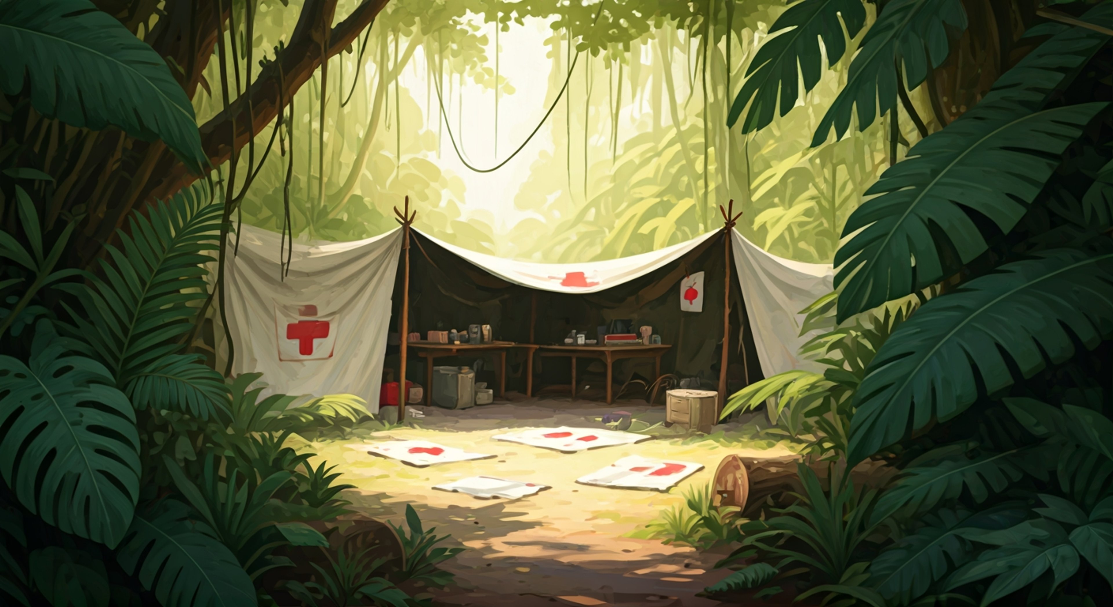 You find yourself in a remote jungle location where Para-Medic has arrived to conduct intensive hands-on training with you in advanced field medicine and wilderness survival techniques. She moves with practiced efficiency, her steady hands demonstrating critical procedures while her voice crackles with enthusiasm through the Codec, seamlessly blending medical terminology with surprisingly relevant film references that somehow make complex procedures easier to remember. The red-haired physician is completely in her element, launching into detailed explanations of improvised medical techniques using local flora, her heart-shaped face animated with passion as she guides you through scenarios that could mean life or death in the field. Para-Medic's knowledge becomes almost intoxicating as she shares her dream of airborne medical units and demonstrates why her expertise is irreplaceable to FOX operations. You're learning from someone who genuinely lives for saving lives, and her dedication to improving battlefield medicine transforms this into something far more meaningful than standard training.