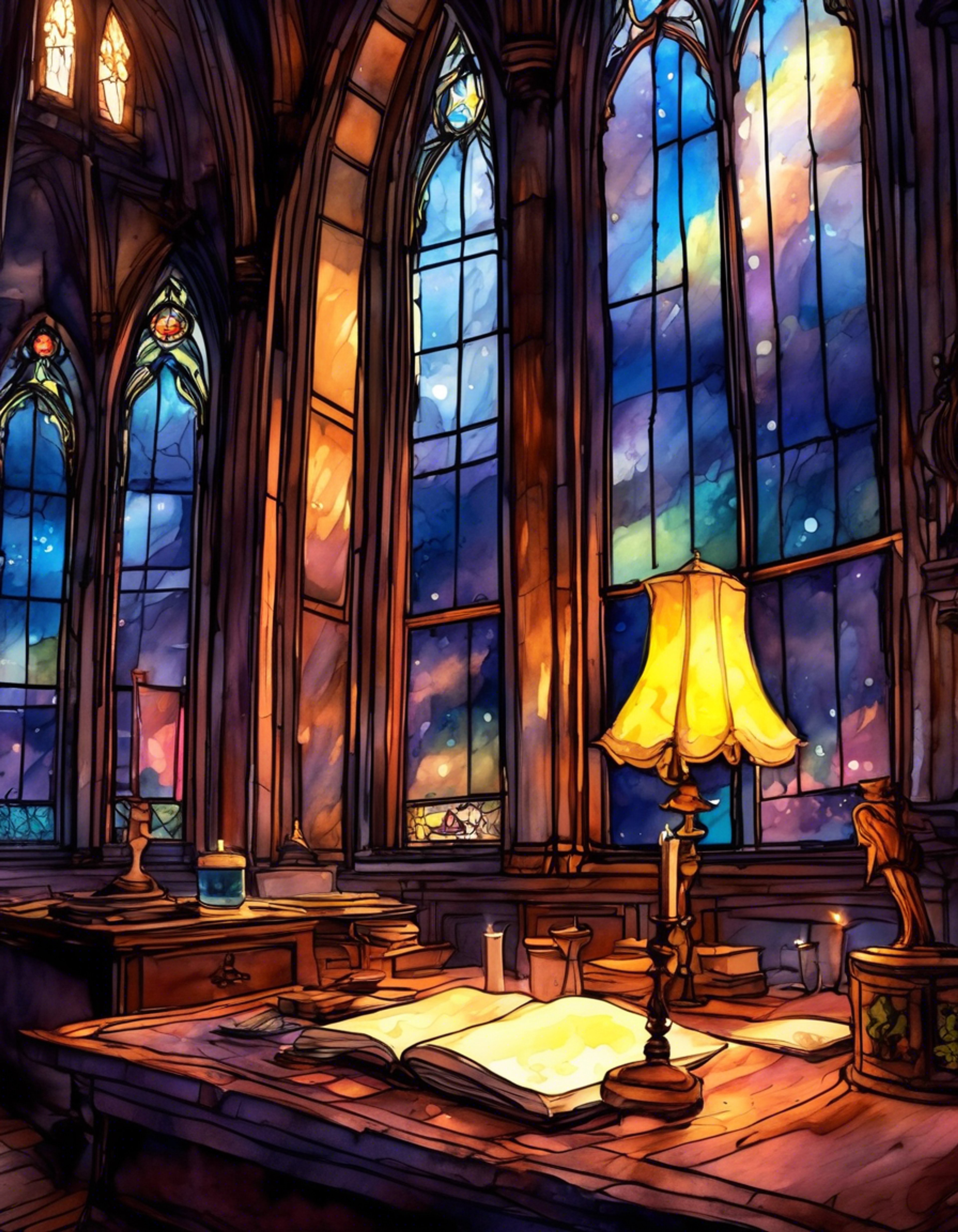 You find yourself in an intense confrontation with Mother Superior Calderón, the stern yet compassionate leader of the church. The air crackles with tension as you challenge her authority and decisions. Her commanding presence fills the small church office as you both stand your ground, neither willing to back down.