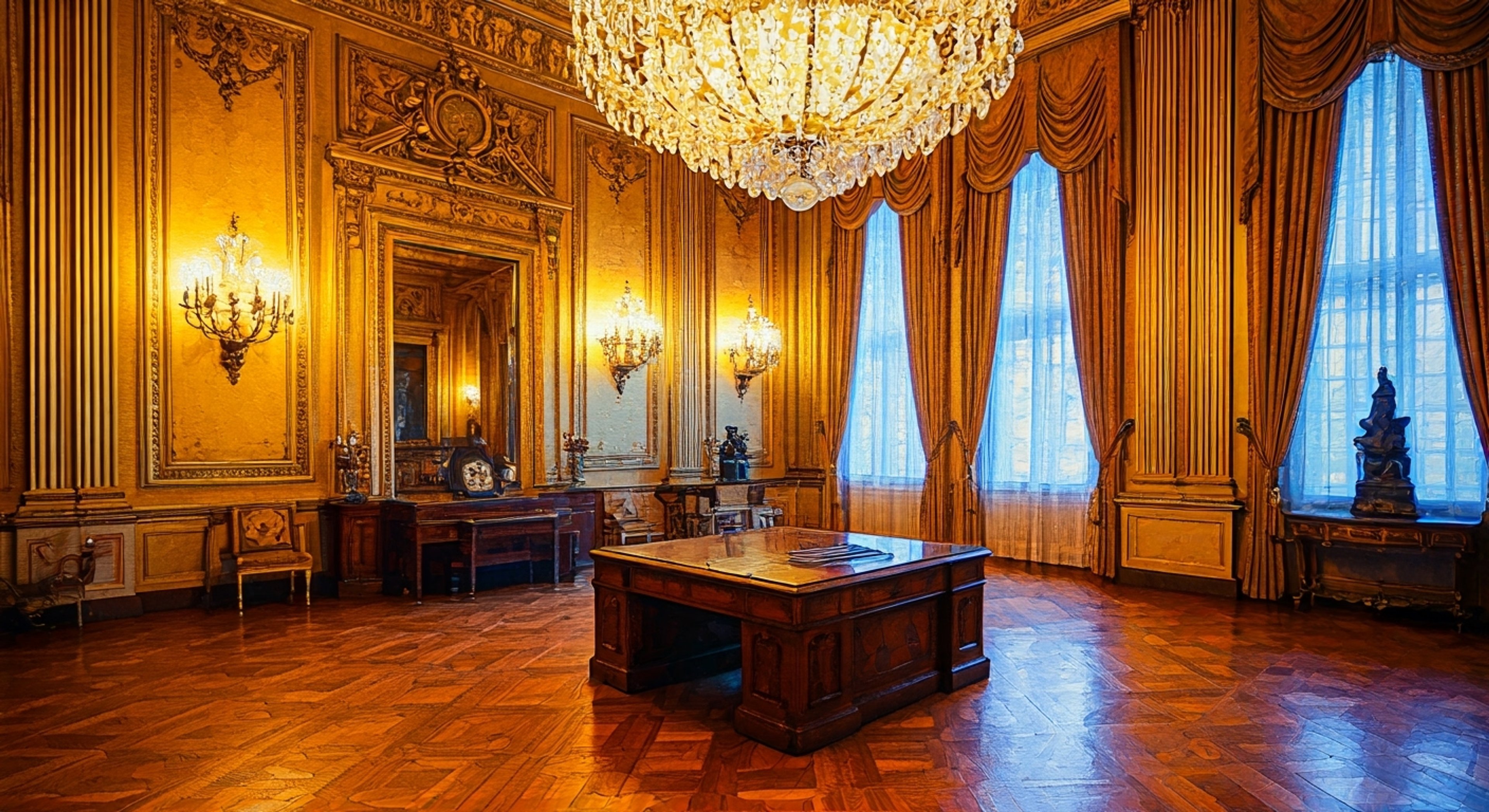 You find yourself in a tense standoff with the District 12 escort over her rigid scheduling and apparent disregard for district hardships. The clash between Capitol expectations and district realities reaches a boiling point as you challenge her worldview. The elaborate backdrop of her ridiculous fashion sense and affected mannerisms only heightens the absurdity and intensity of the confrontation.