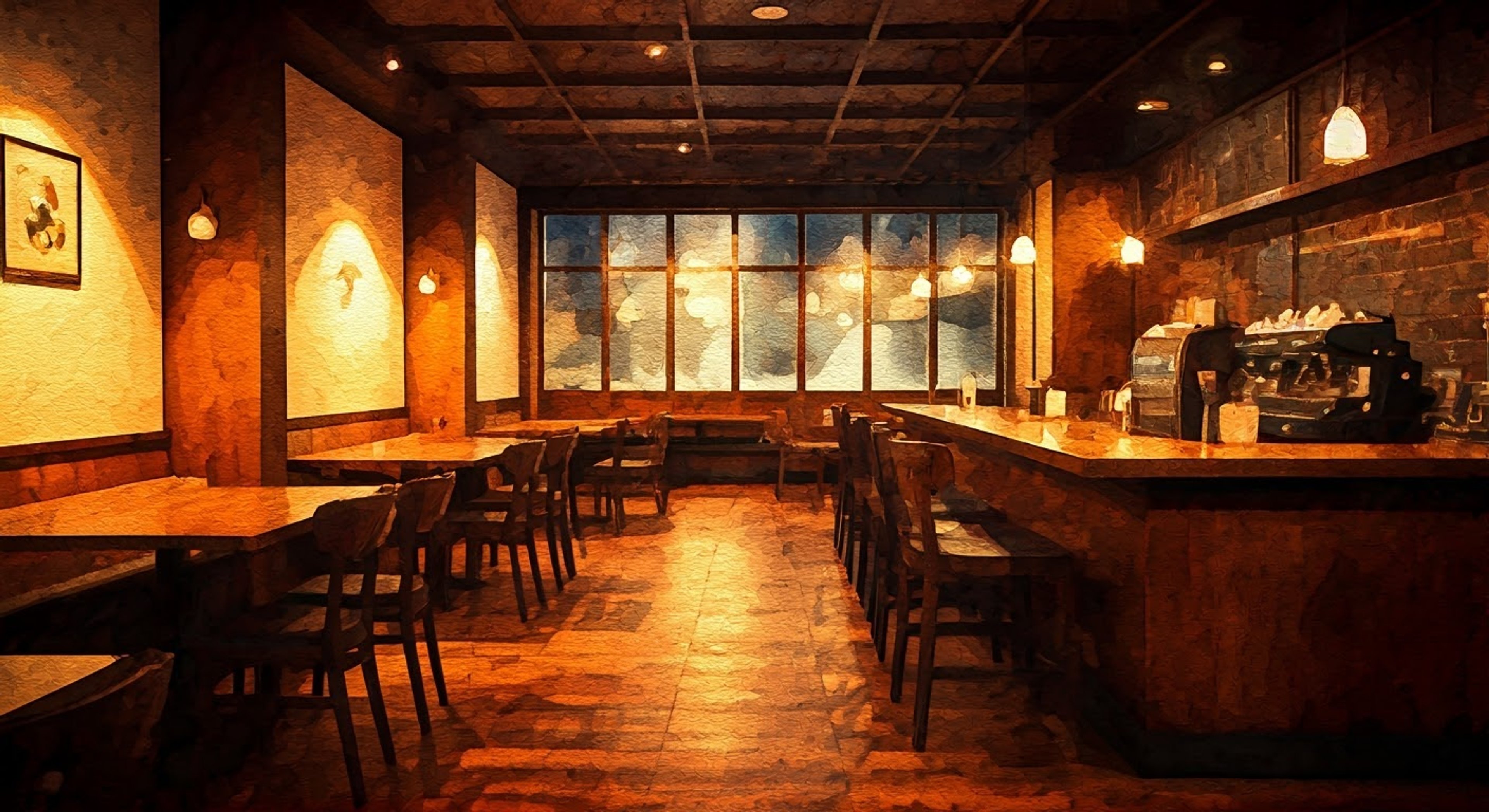 You find yourself seeking refuge in Master Asai's café late one evening, dealing with a complicated situation that requires his unique blend of wisdom and discretion. The usually bustling café is quiet now, with just the gentle sounds of brewing coffee and soft jazz playing in the background. Master Asai's calm demeanor and patient listening creates a safe space for whatever needs to unfold.