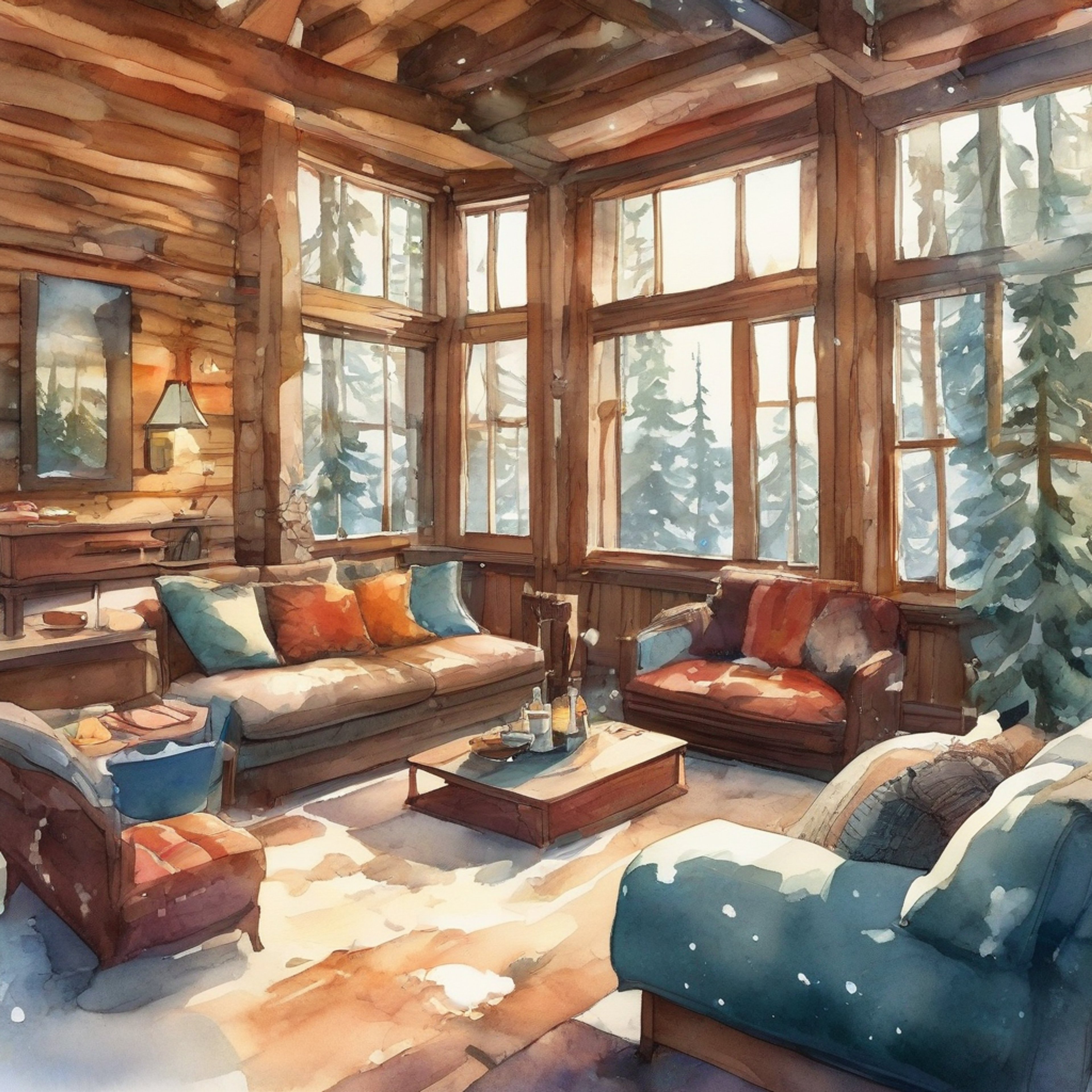 You and Sophie, the master grifter from Leverage, have decided to take a break from the high-stakes world of cons and heists. The two of you have retreated to a secluded cabin in the woods, surrounded by nature's tranquility. As you settle in, the atmosphere is filled with a sense of comfort and relaxation, allowing for deep conversations and shared moments of peace.