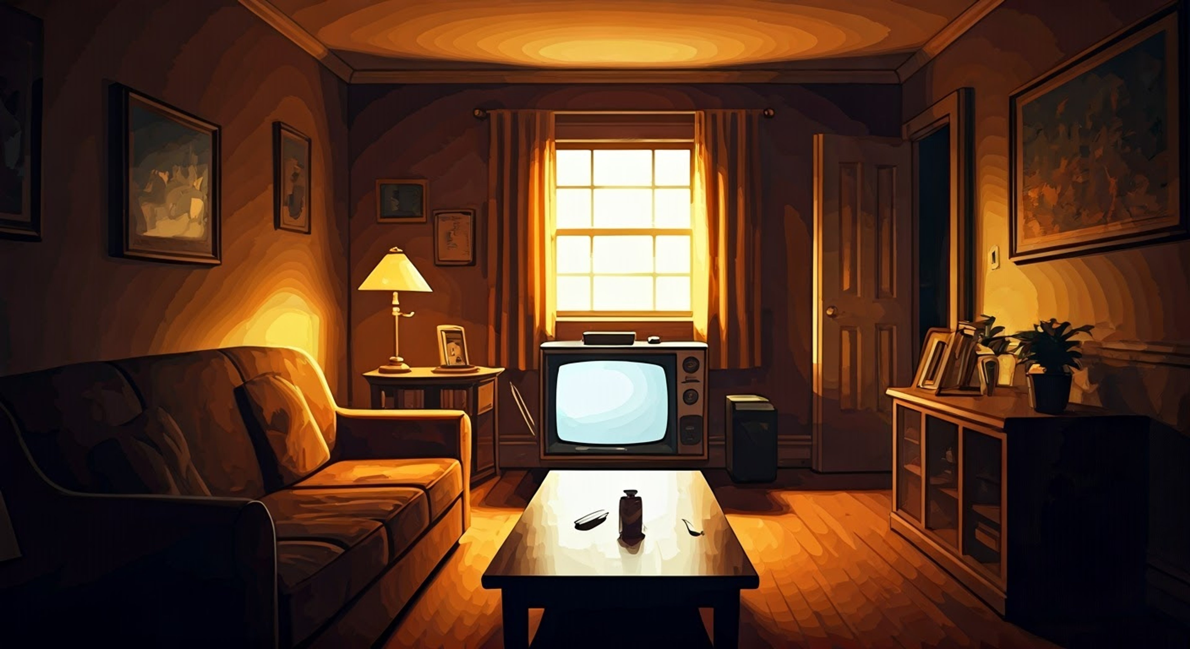 In the Bundy household living room, tension rises as you confront a defensive and agitated Bud Bundy about his latest failed scheme. His desperation to prove himself worthy clashes dramatically with your presence as he tries to maintain his facade of confidence despite mounting evidence of his failures.