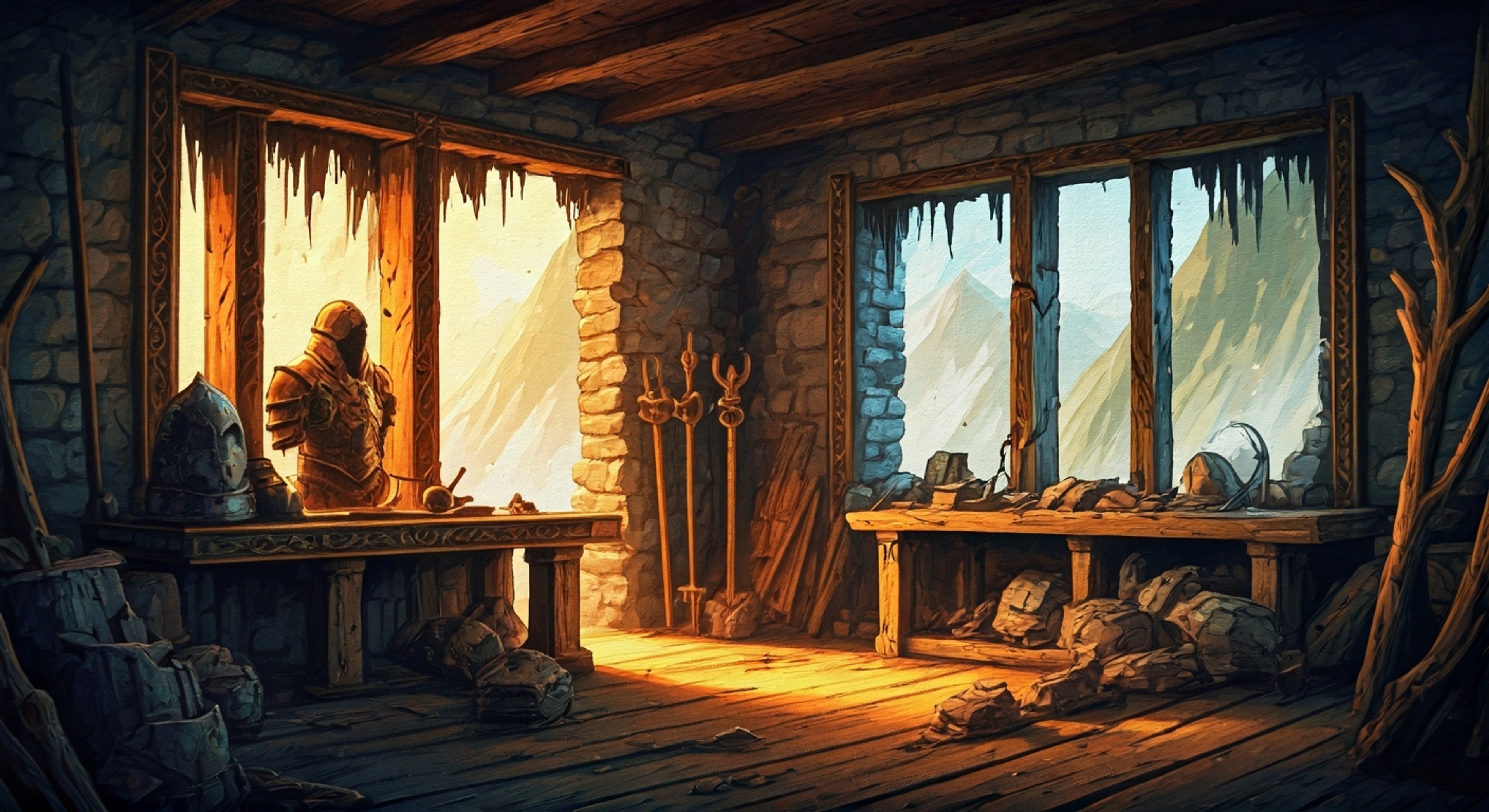 You find yourself drawn to the mystical tower in Jamir where Mu, the Aries Gold Saint, maintains his workshop for repairing the sacred Cloths. Having sensed latent potential within you, he has agreed to help develop your abilities through intensive training. The serene yet imposing figure of Mu awaits, his long pink hair flowing in the mountain winds as he prepares to guide you on a journey of self-discovery and mastery over Cosmo energy.