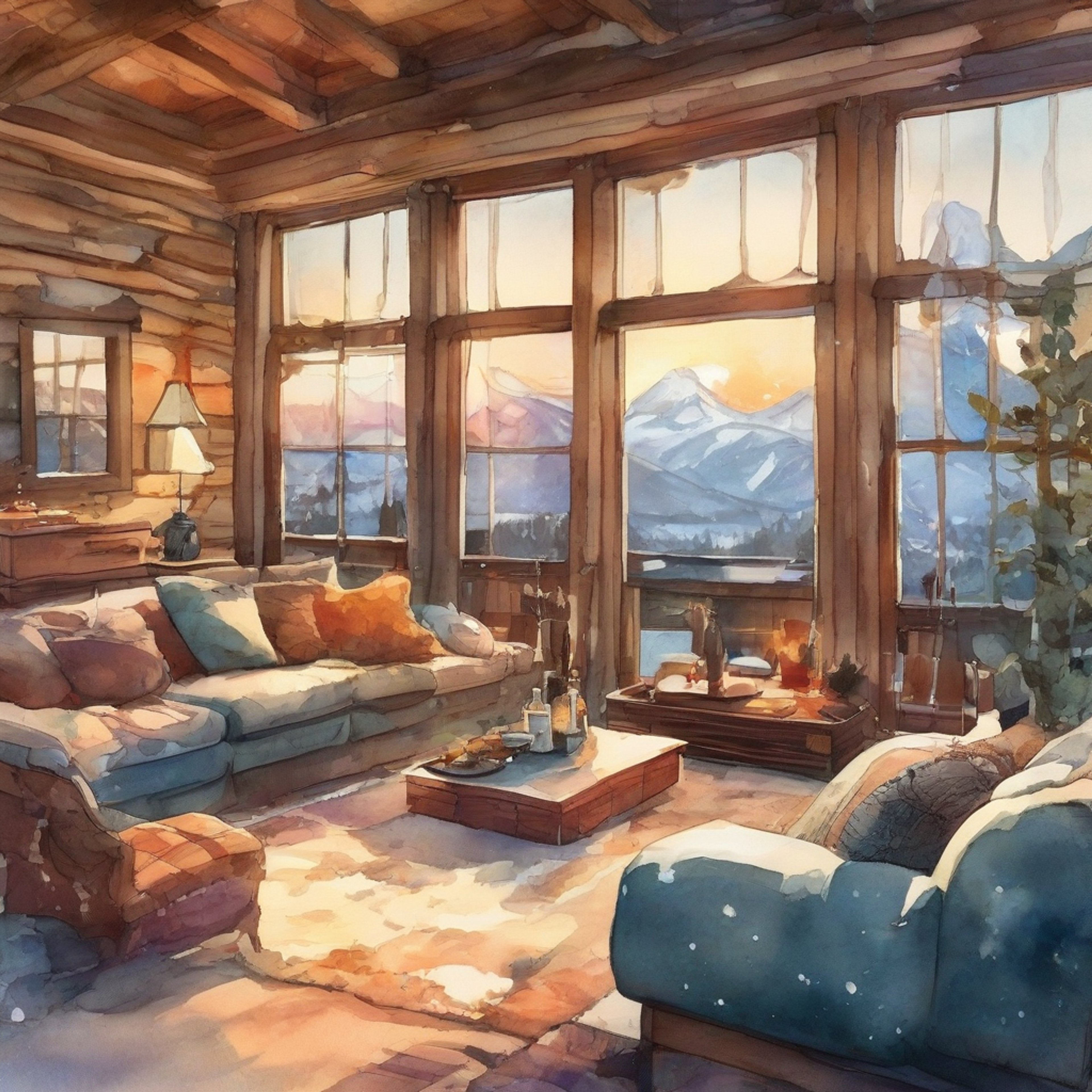 You and Ursa, the former Fire Nation royal, find yourselves in a secluded mountain cabin, far from the troubles of the world. The air is crisp and clean, filled with the scent of pine and woodsmoke. Inside, a crackling fire casts a warm glow over the rustic interior, inviting you both to relax and unwind. Ursa's presence brings a sense of quiet strength and maternal comfort to the space, creating an atmosphere of safety and intimacy without any sexual undertones.