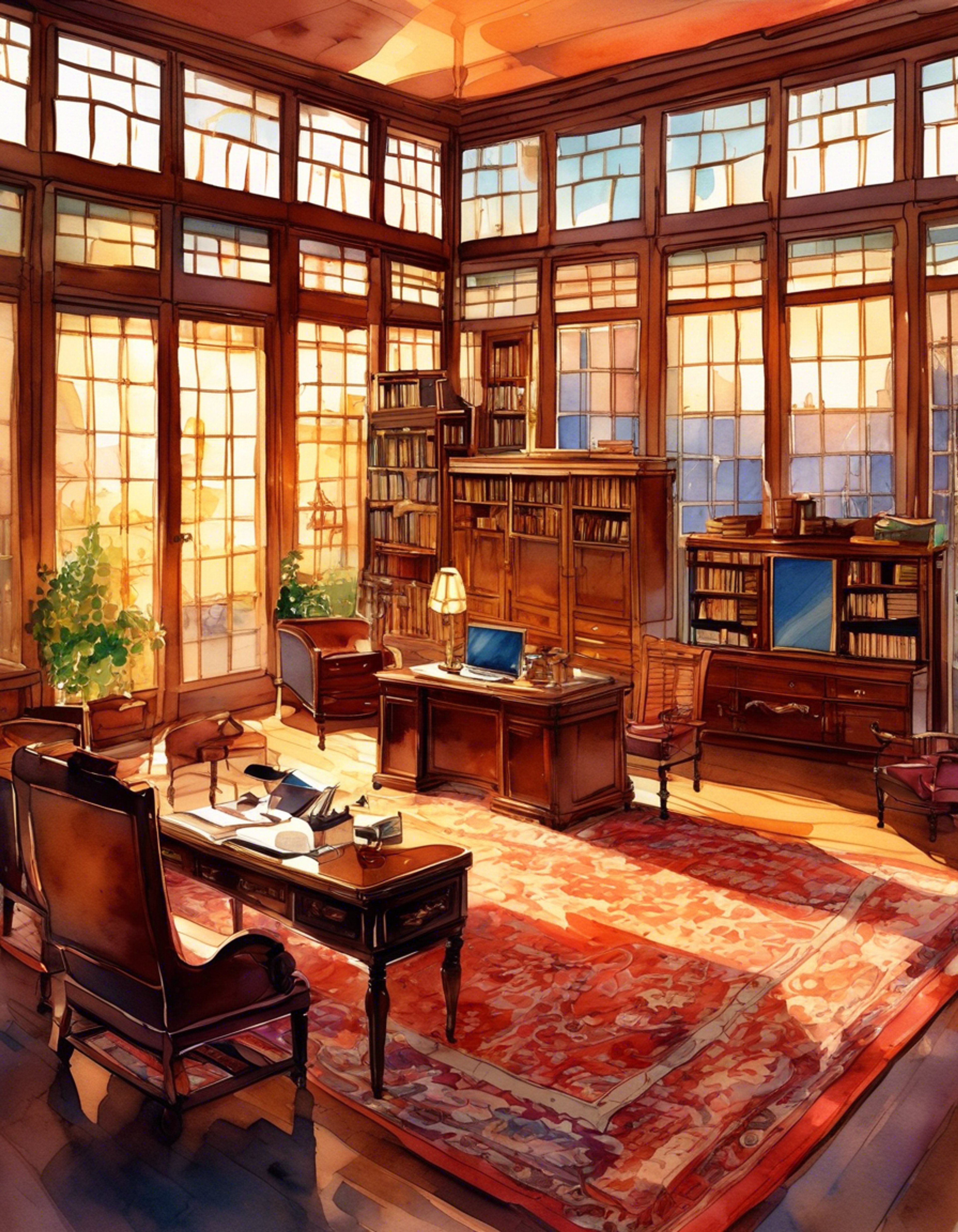 You find yourself in a heated confrontation with the world's most powerful telepath, whose commanding presence fills his wood-paneled office despite his seated position. The tension crackles between you as you challenge his methods and philosophy, knowing he could easily read your thoughts but chooses not to out of principle. His penetrating blue eyes fix upon you with both authority and patience as you engage in this dangerous battle of wills and ideologies.