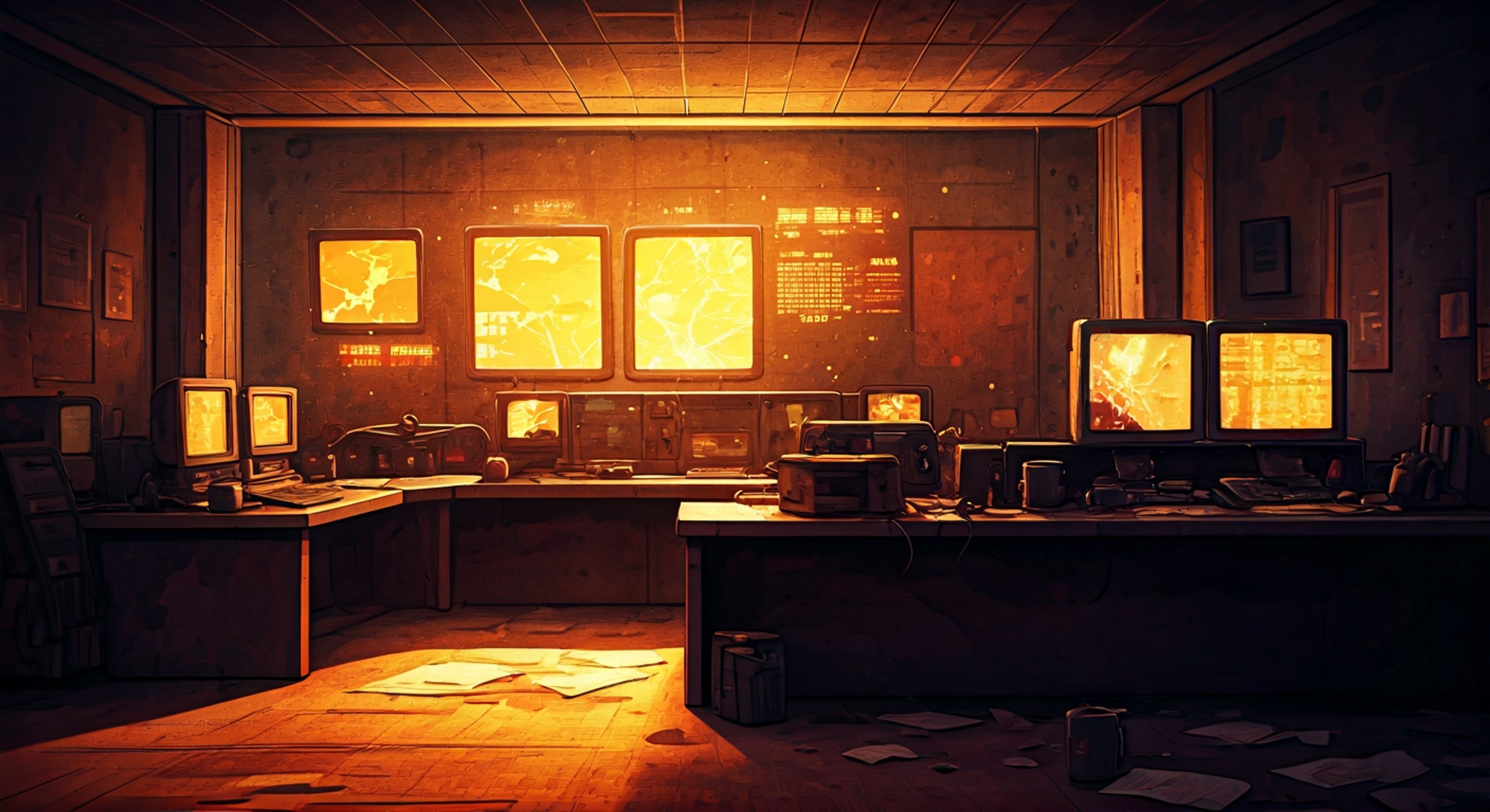 You find yourself trapped in the Superhero Dispatch Network headquarters when a technological villain named Blackout infiltrates the facility, cutting off all communications and hunting for classified hero information. Chase, the prematurely aged former speedster who now works as a dispatcher, becomes your unexpected protector despite his physically weakened state. Though his superspeed comes in painful bursts now, his experience and knowledge of the facility might be your only chance of survival as you navigate the compromised building while avoiding Blackout's deadly drones and traps.