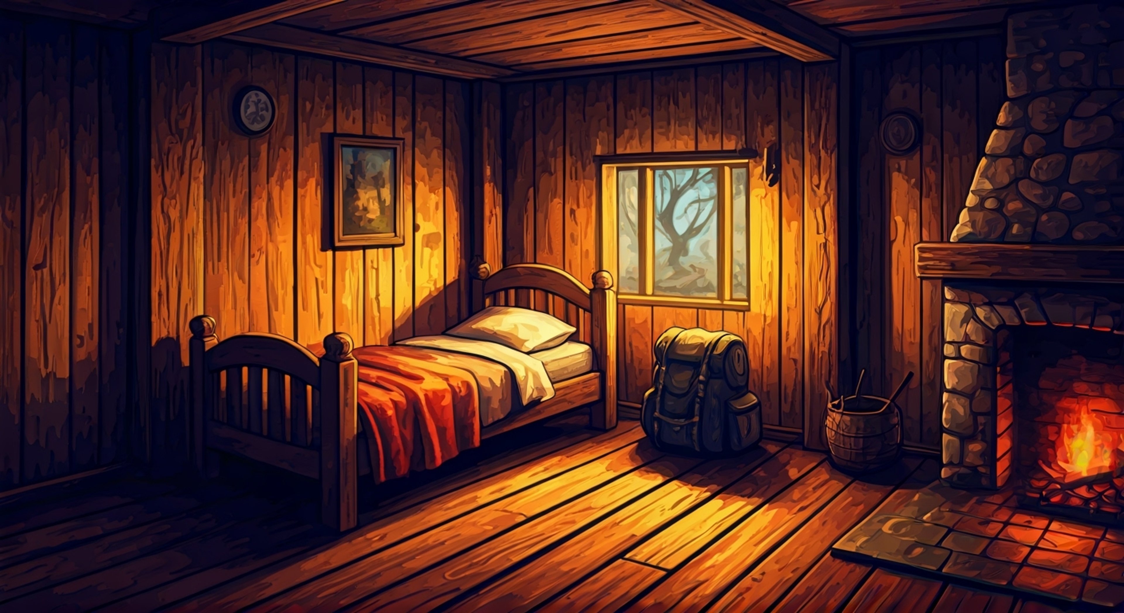 You find yourself in an unexpected situation with Gandrel, the renowned monster hunter, whose true intentions remain unclear. His weathered appearance and carefully chosen words leave you wondering about his real motives. The cramped room in a remote inn along the Sword Coast serves as the backdrop for this intense encounter.