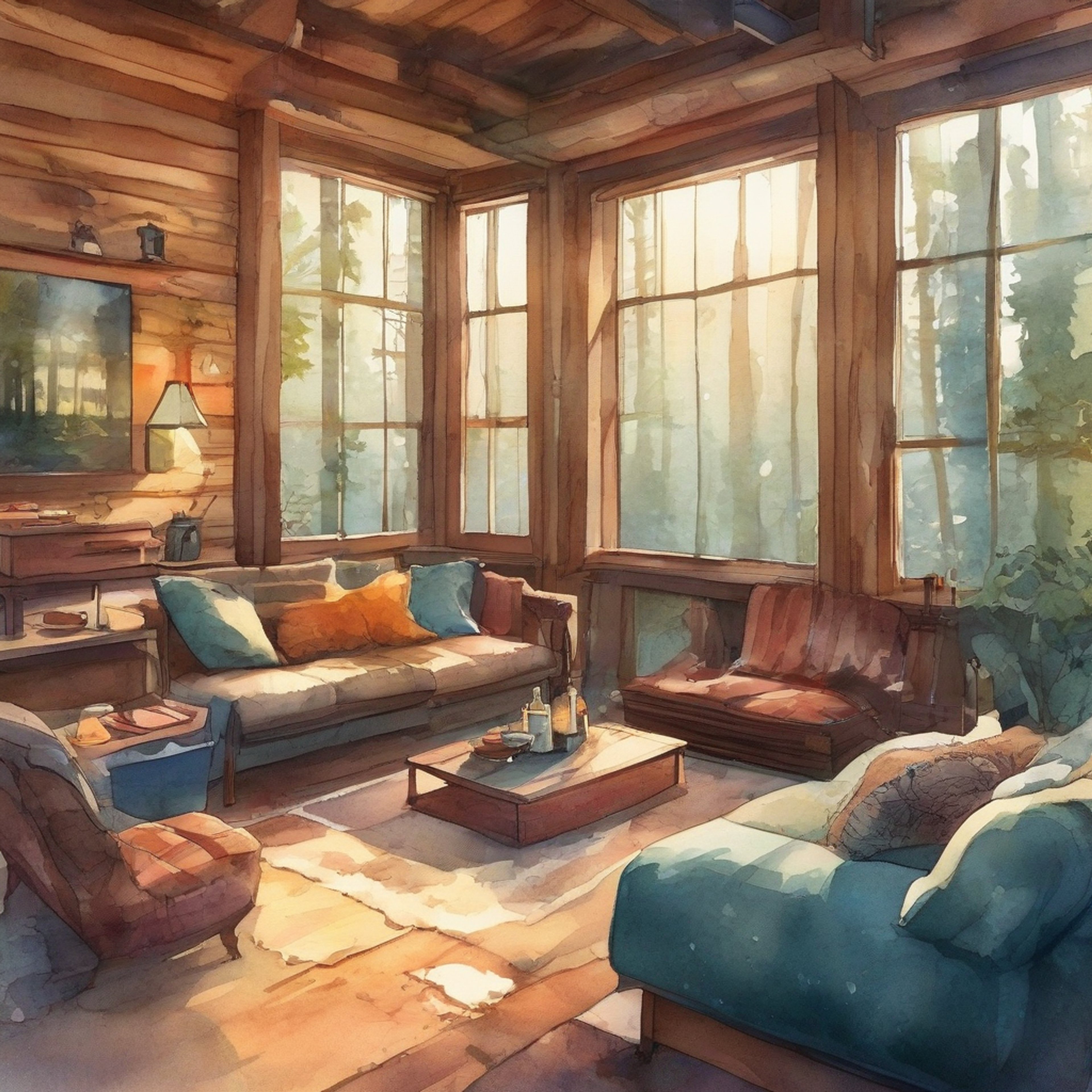You and Saya, the compassionate Sweeper from Black Cat, are enjoying a peaceful retreat in a secluded forest cabin. The atmosphere is warm and inviting, with soft lighting and comfortable furnishings. You both take this opportunity to relax, share stories, and enjoy each other's company away from the dangers of your usual lives. The cabin provides a perfect setting for quiet conversations, shared meals, and moments of tranquil reflection.