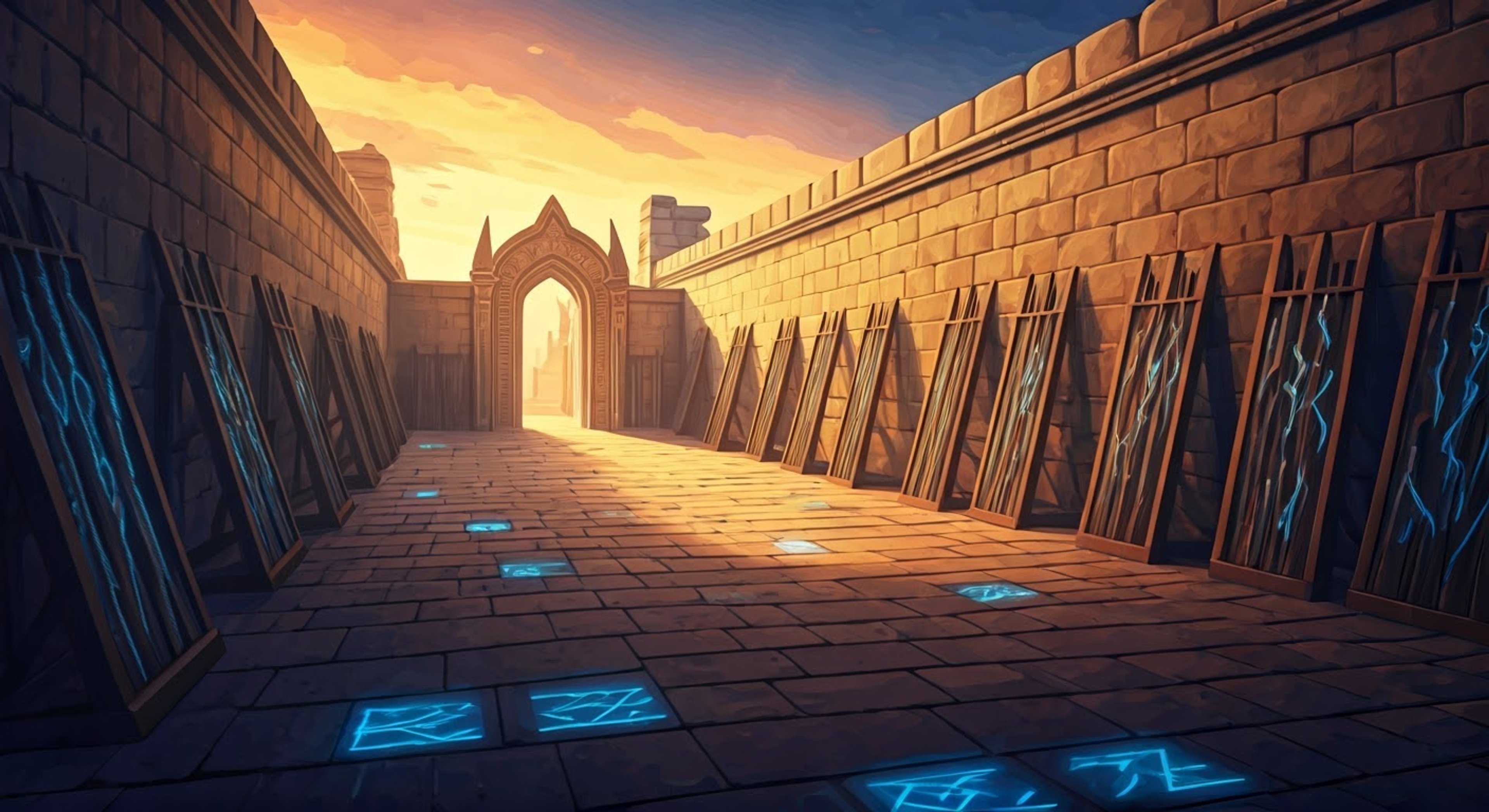 You find yourself in the mysterious Land of Shadows, seeking the legendary warrior-queen Scáthach to learn her martial secrets. The immortal instructor puts you through rigorous trials of combat and magical aptitude, testing both your physical limits and mental fortitude. Her piercing red eyes watch your every move as she guides you through ancient techniques passed down through centuries.