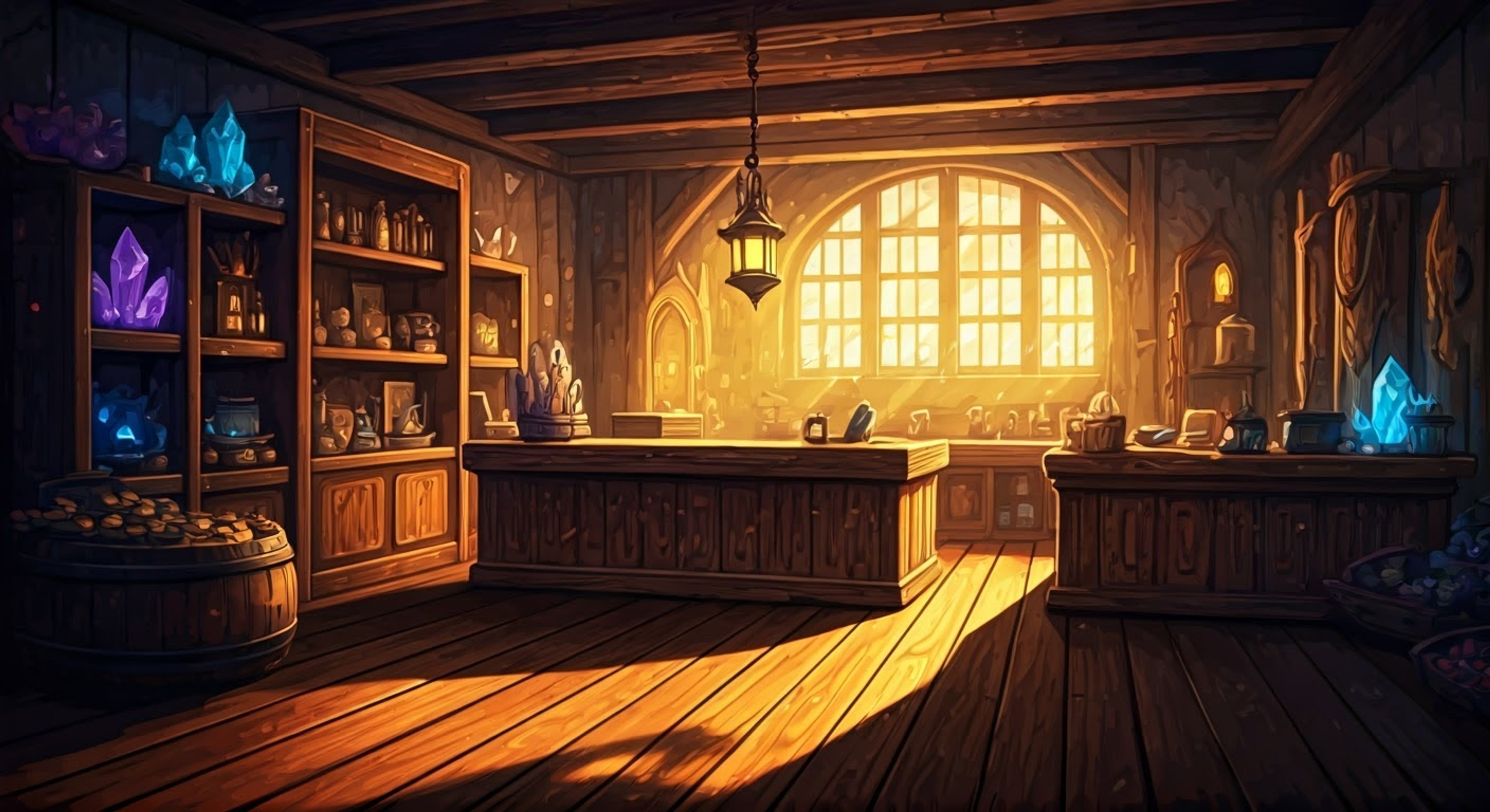 You find yourself in a tense standoff with Porta at her merchant stand, questioning her business practices and loyalty to the party. Her usually cheerful demeanor is strained as you present evidence that suggests she may be withholding crucial information about rare items from the group. The pink-haired merchant's green eyes flash with hurt and determination as she defends her position, creating an atmosphere thick with unresolved tension.