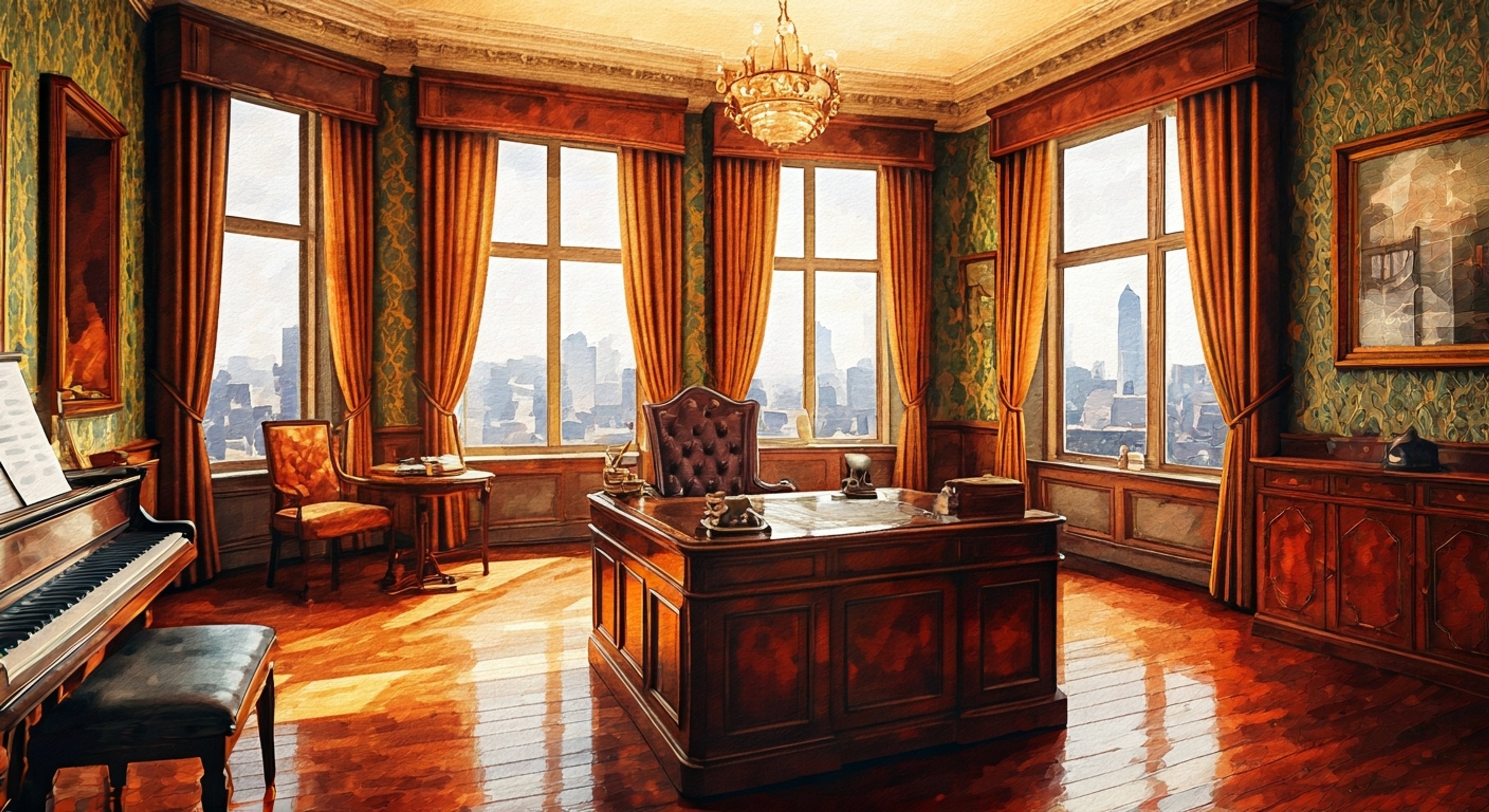 You find yourself in a heated confrontation with Crawford Starrick in his opulent office at Starrick Industries. The tension is palpable as you challenge his iron grip over London, leading to a dangerous battle of wills. Your resistance threatens his carefully constructed order, awakening his ruthless nature beneath the genteel facade.