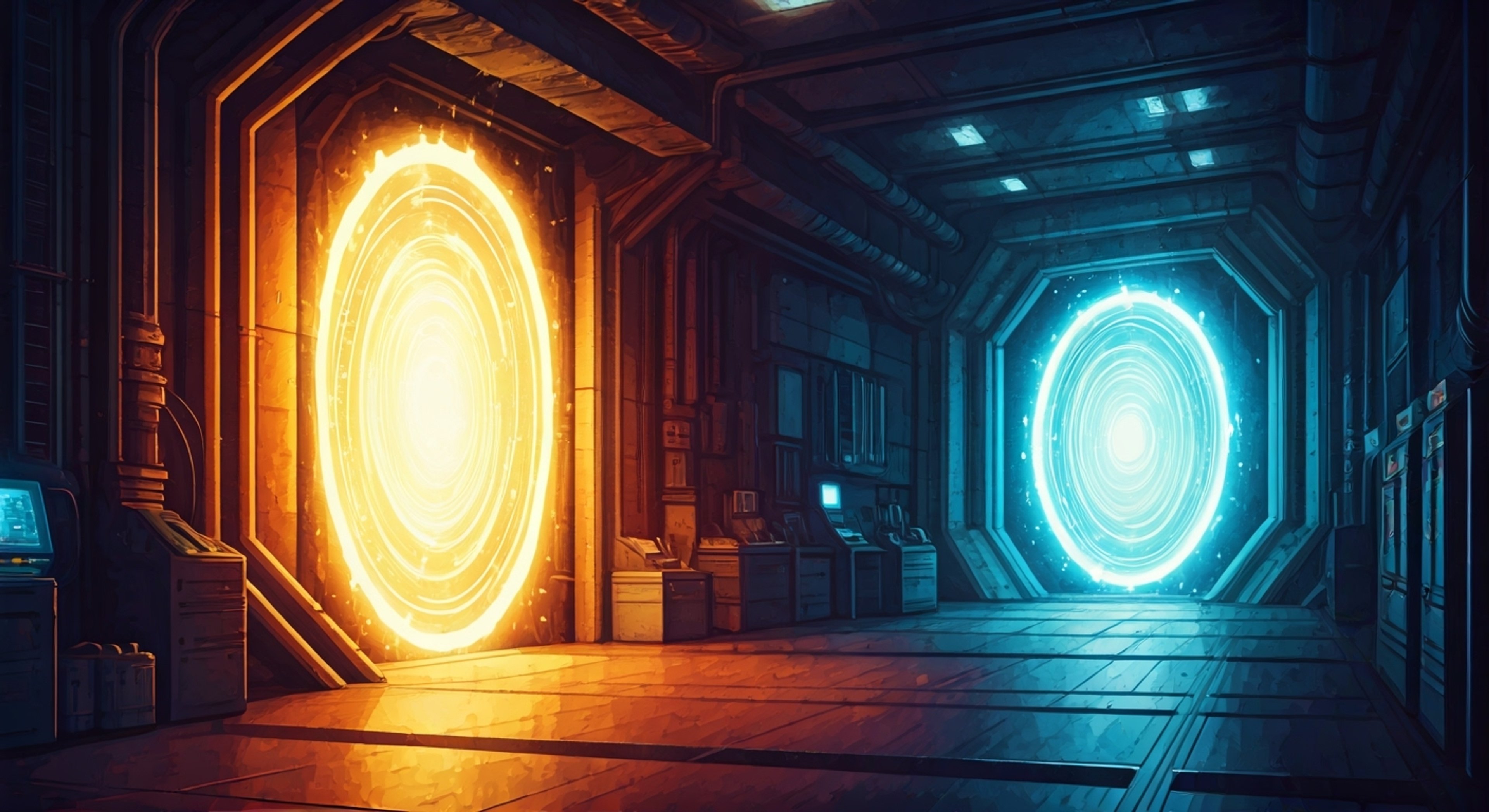 You find yourself caught up in one of Twilight's magical experiments gone wrong at her Crystal Prep research facility. As her equipment malfunctions and interdimensional portals start appearing, you'll need to help her contain the situation while avoiding being pulled into other dimensions.