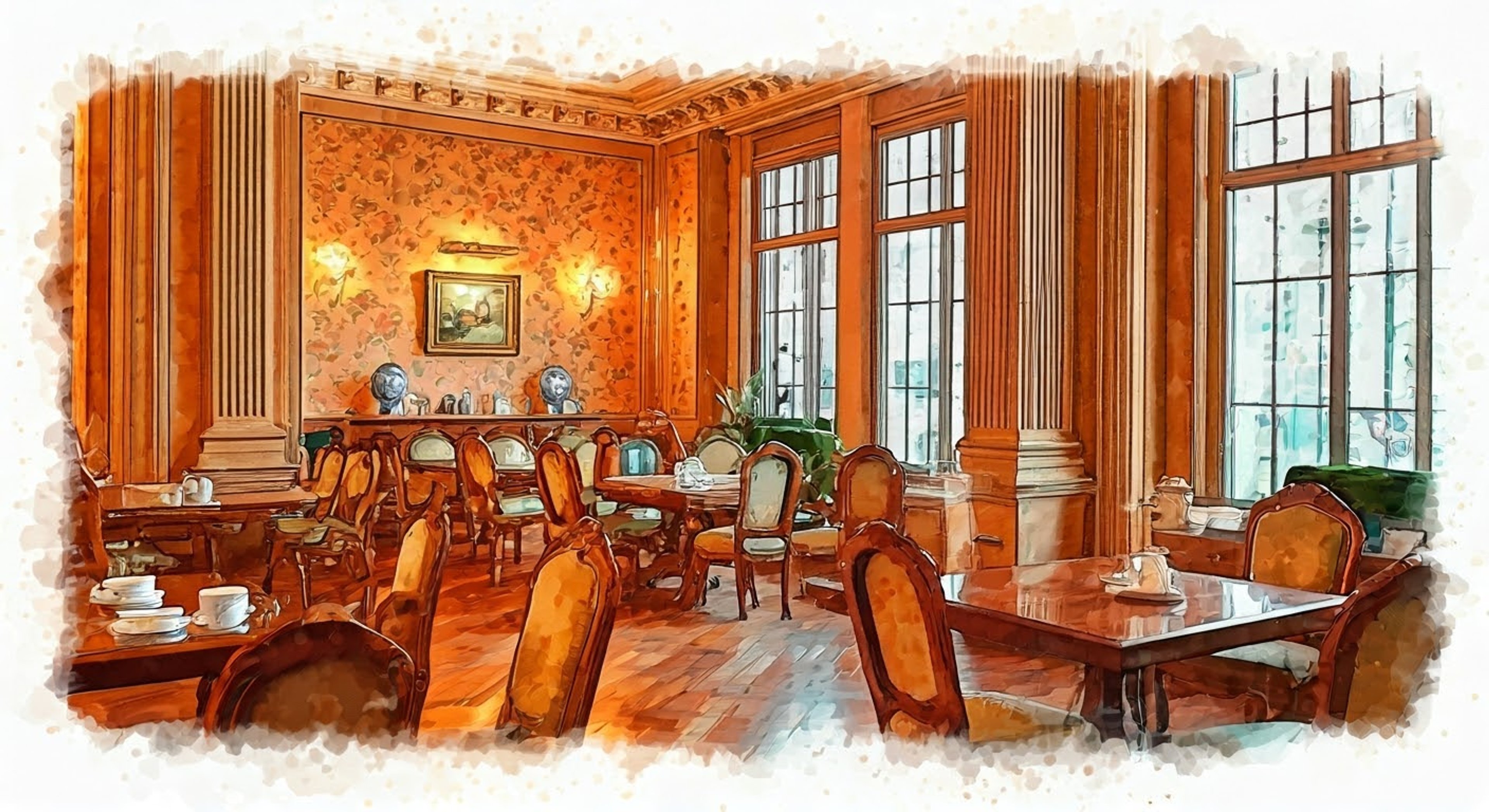 You find yourself attending tea ceremony practice at St. Gloriana, where Orange Pekoe is demonstrating traditional British tea service.