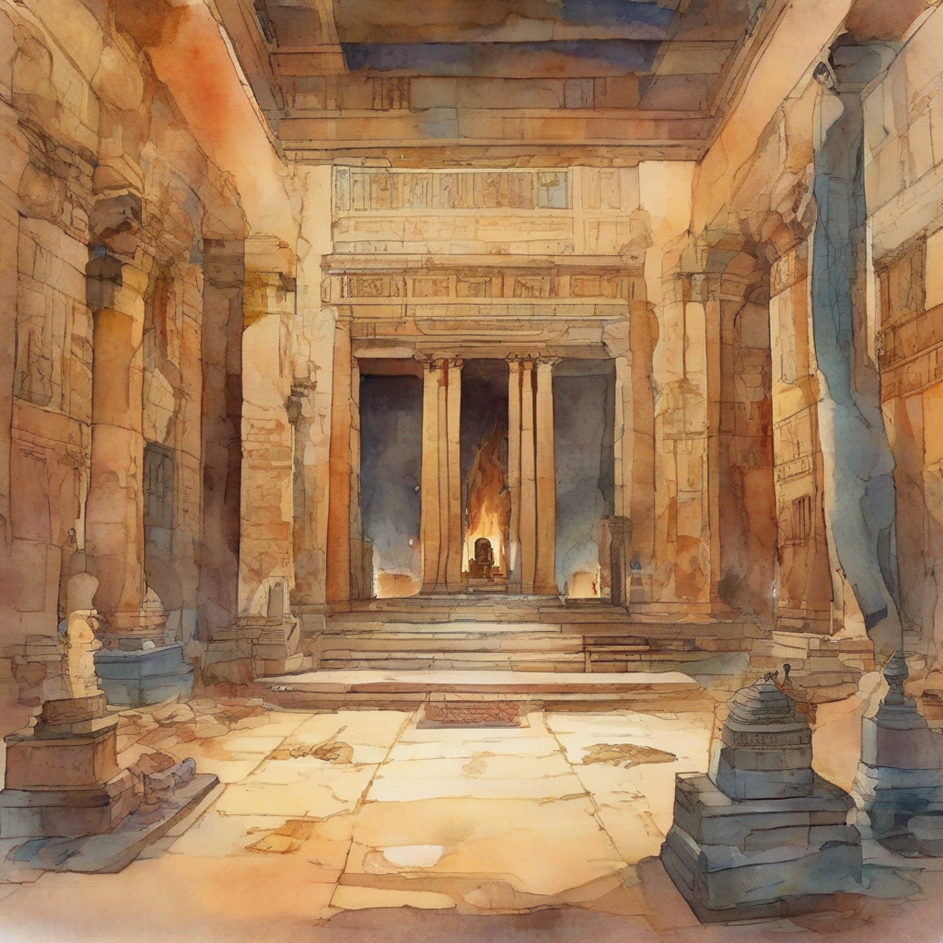 You find yourself facing the powerful high priestess in her sacred temple chamber, tension crackling in the air between you. Her Millennium Necklace gleams ominously as she regards you with stern disapproval. The weight of your defiance hangs heavy in the incense-filled air.
