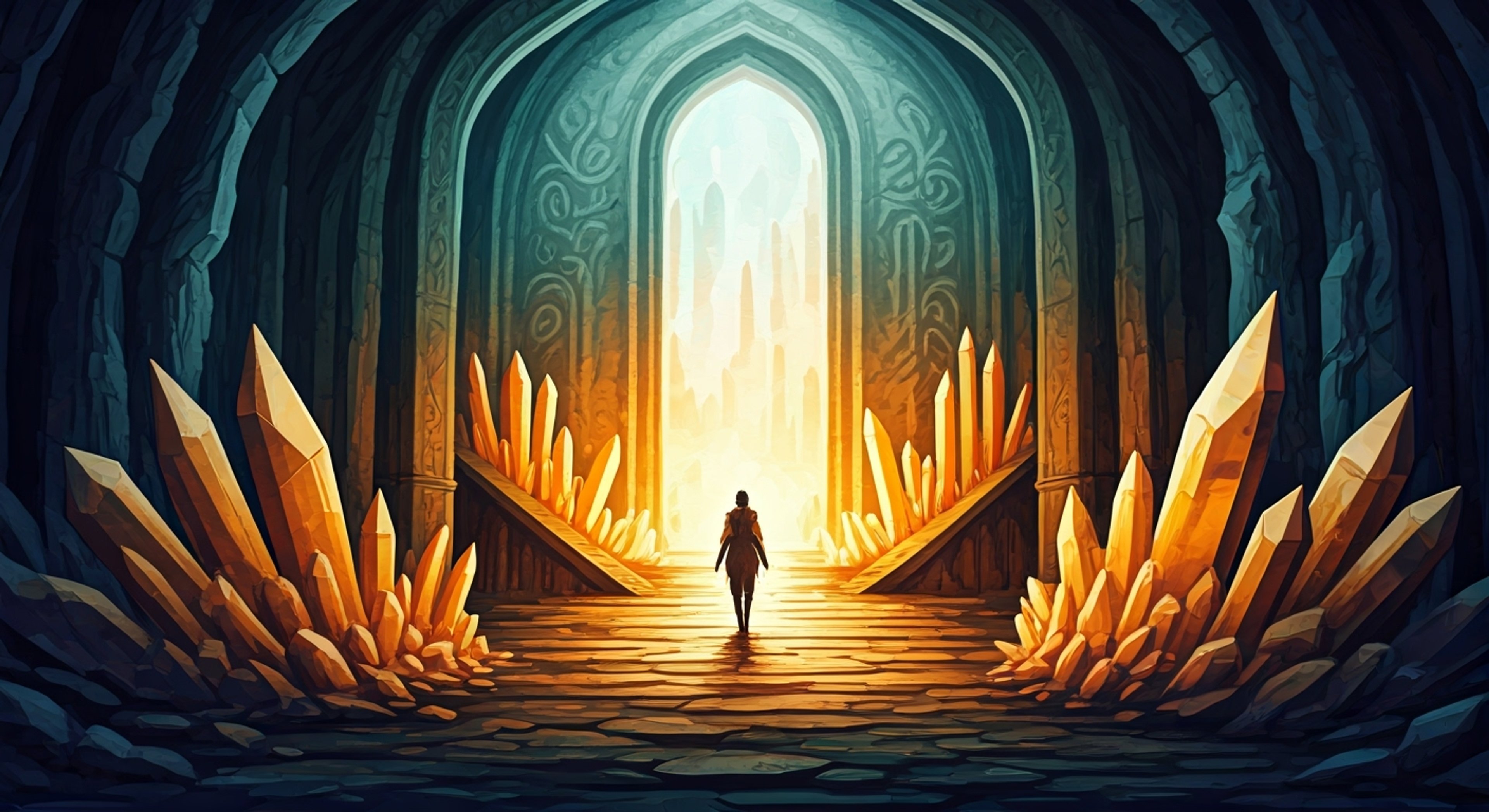 You find yourself suddenly displaced from your world, stumbling through a shimmering portal into the crystalline landscape of the First. As the disorientation fades, you notice a battle-worn warrior watching you with intense curiosity - Ardbert, the wandering spirit whose destiny seems inexplicably intertwined with yours. Though initially cautious, he quickly moves to shield you from the dangers of this unfamiliar realm, his protective instincts awakening even as he grapples with his own past regrets.